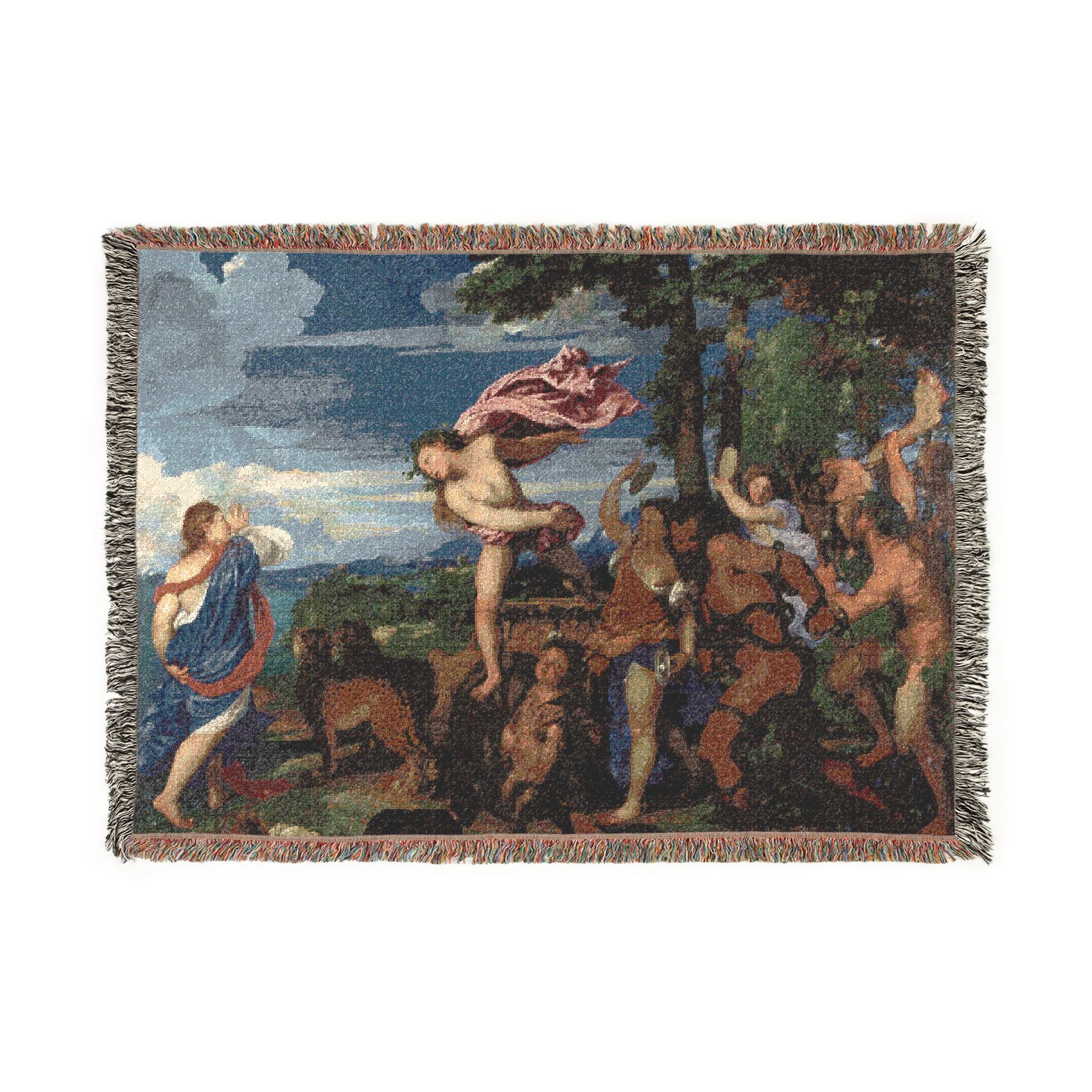 Titian Bacchus and Ariadne | Woven Tapestry Blanket