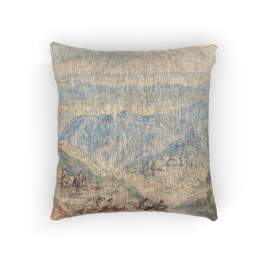 Joseph Mallord William Turner - Mussooree and the Dhoon from Landour | Woven Pillow