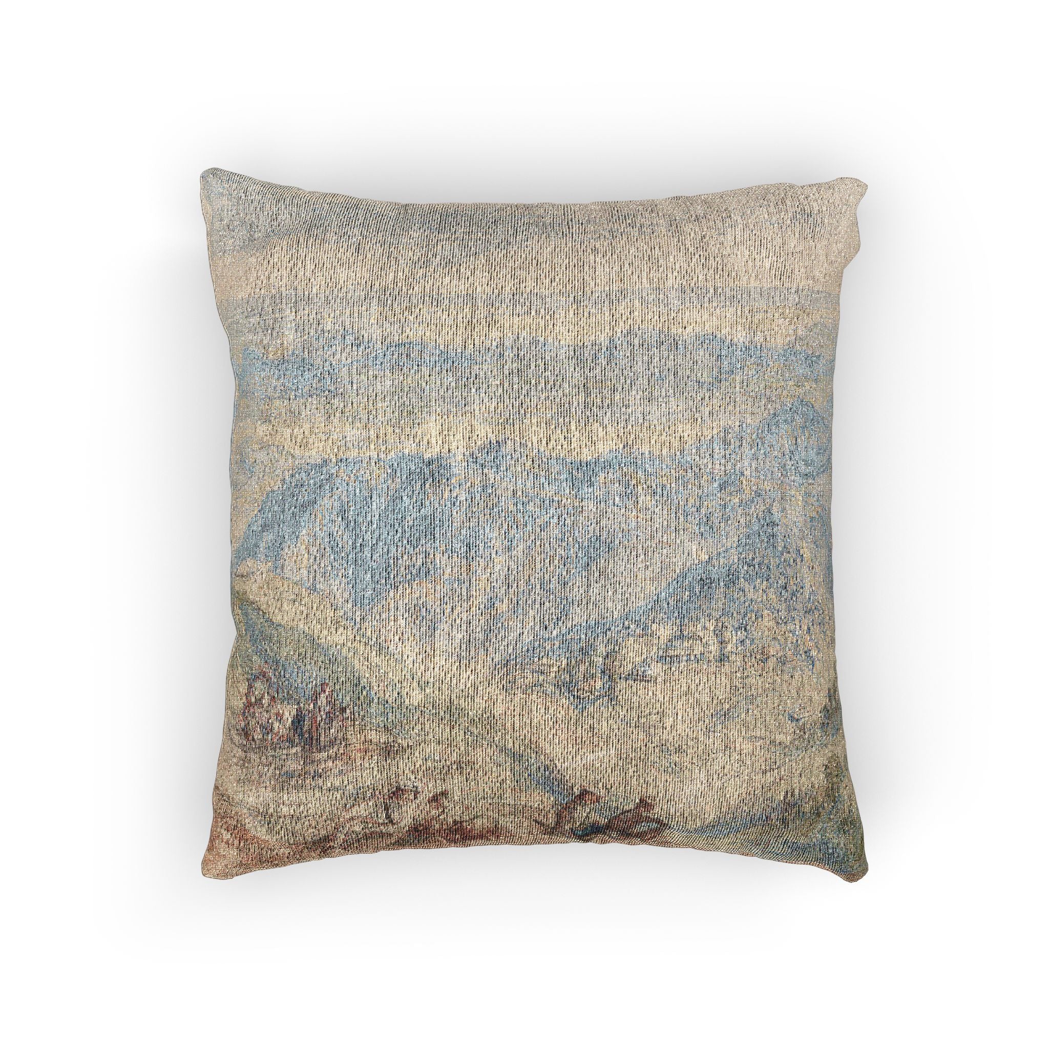 Joseph Mallord William Turner - Mussooree and the Dhoon from Landour | Woven Pillow