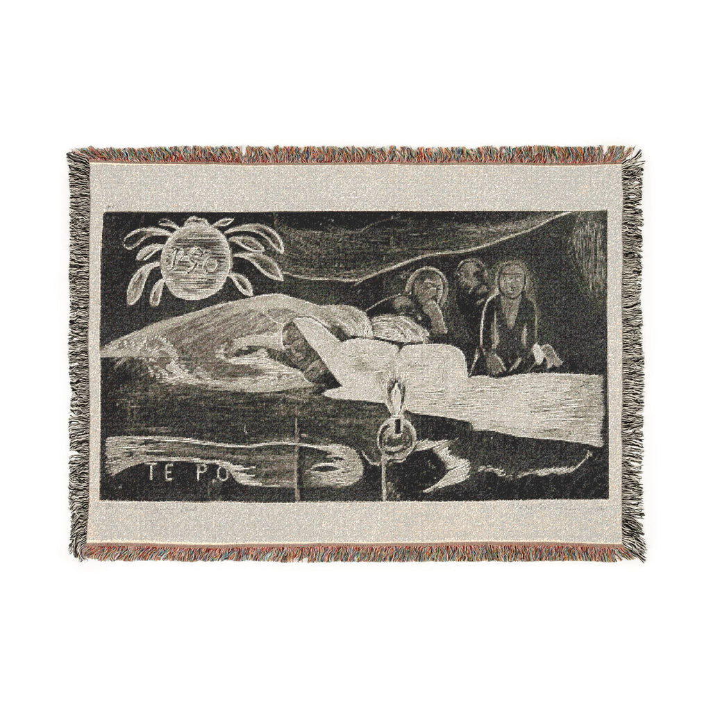 Paul Gauguin - Te po (The Night), from the Noa Noa Suite | Woven Tapestry Blanket