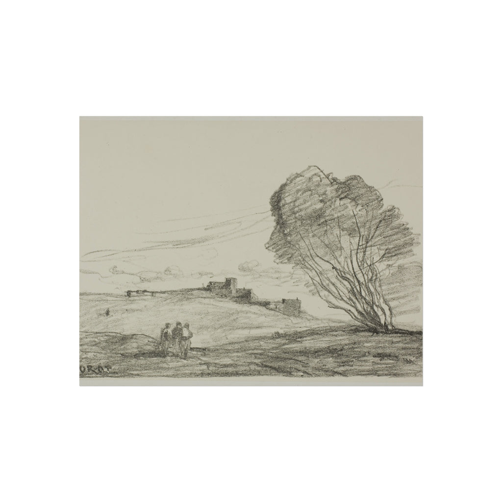 Jean Baptiste Camille Corot - The Isolated Fort | Fine Art Poster