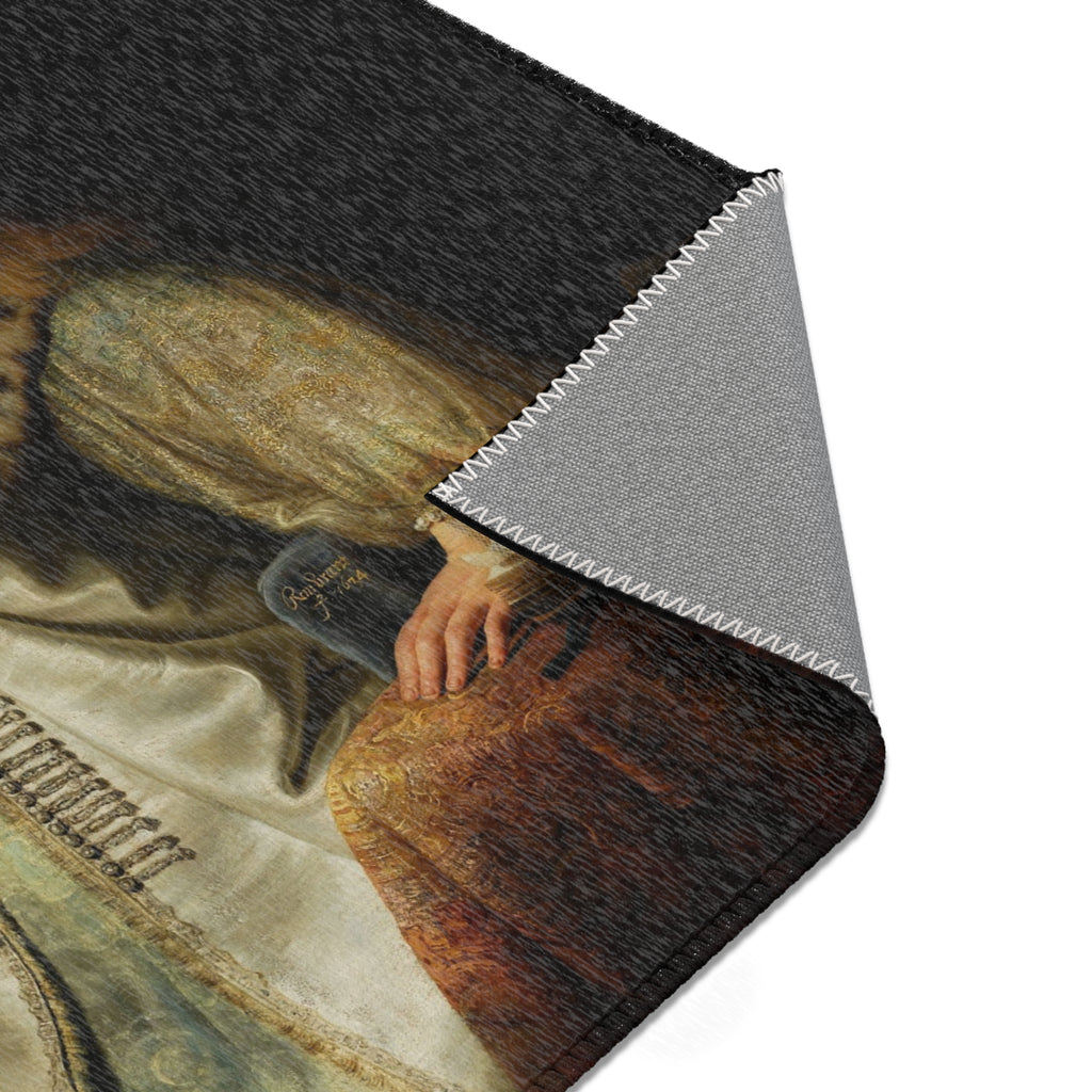 Judith at the Banquet of Holofernes (previously known as Artemisia), by Rembrandt, from Prado in Google Earth | Area Rug