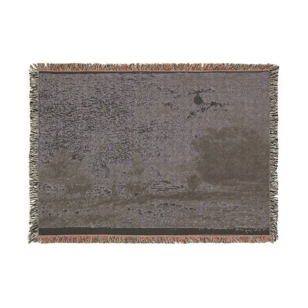 Charles François Daubigny - Moonlight at Valmondois | Woven Tapestry Blanket