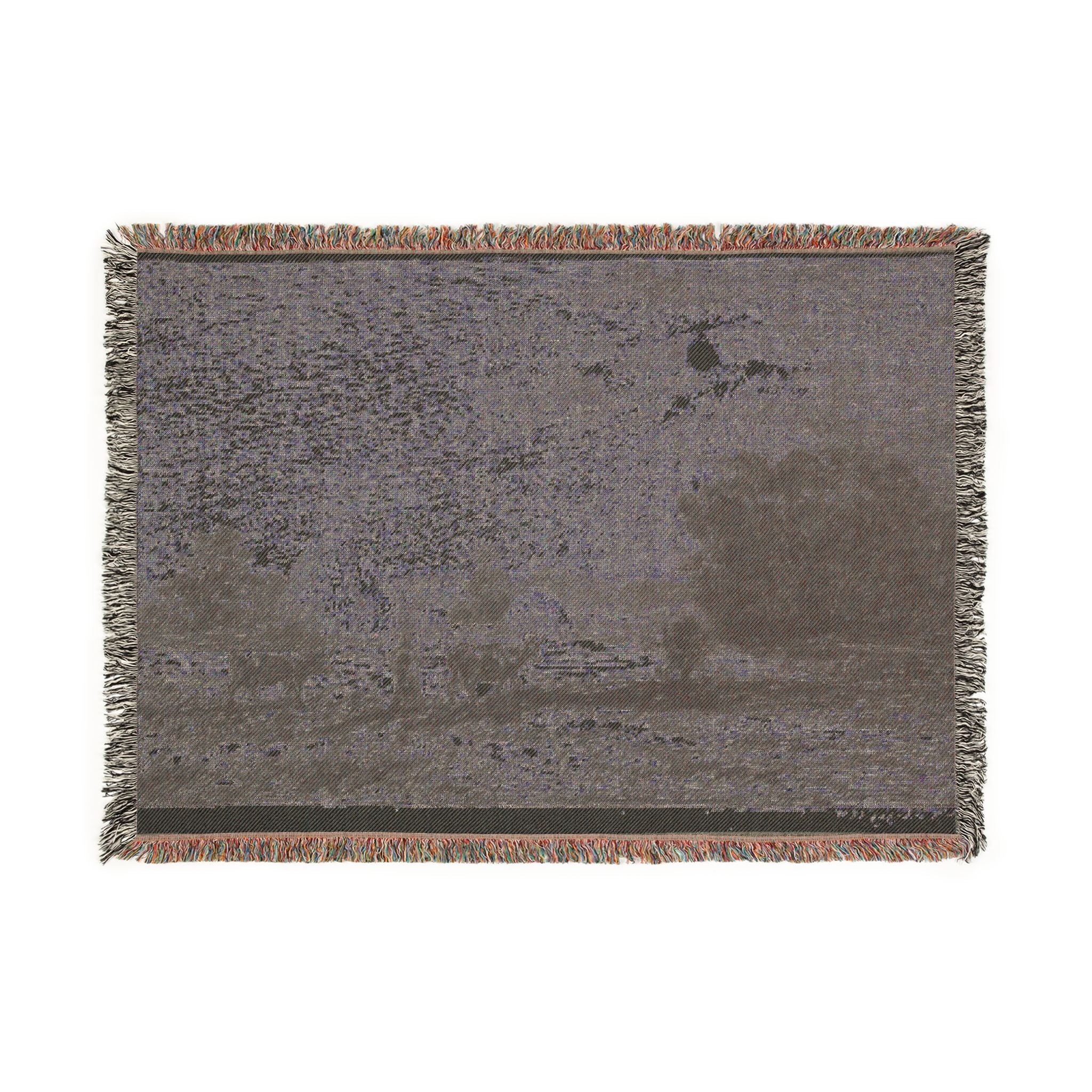 Charles François Daubigny - Moonlight at Valmondois | Woven Tapestry Blanket