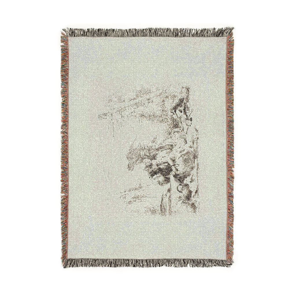 Giovanni Battista Tiepolo - A Woman with her Arms in Chains and Four Other Figures, from Capricci | Woven Tapestry Blanket
