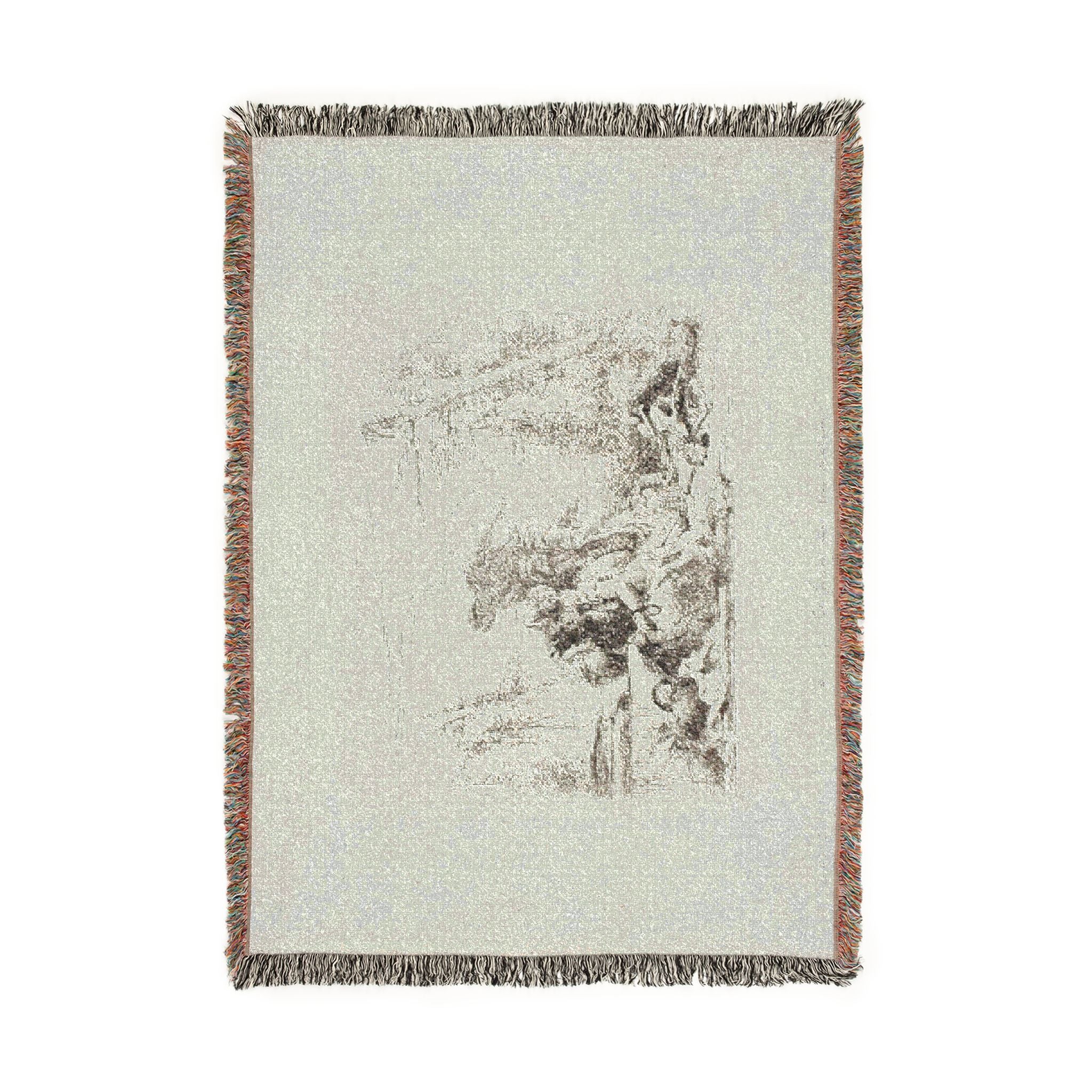 Giovanni Battista Tiepolo - A Woman with her Arms in Chains and Four Other Figures, from Capricci | Woven Tapestry Blanket
