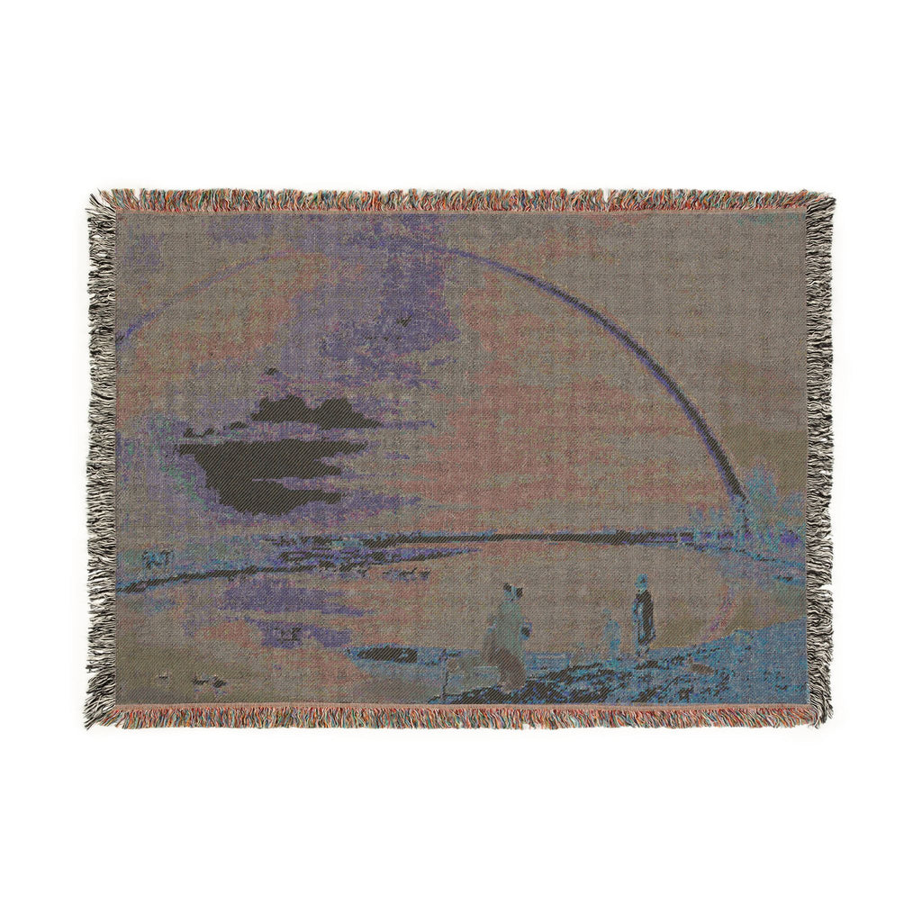 William Turner - An April Shower A View from Binsey Ferry Near Oxford, Looking Towards Port Meadow and Godstow | Woven Tapestry Blanket