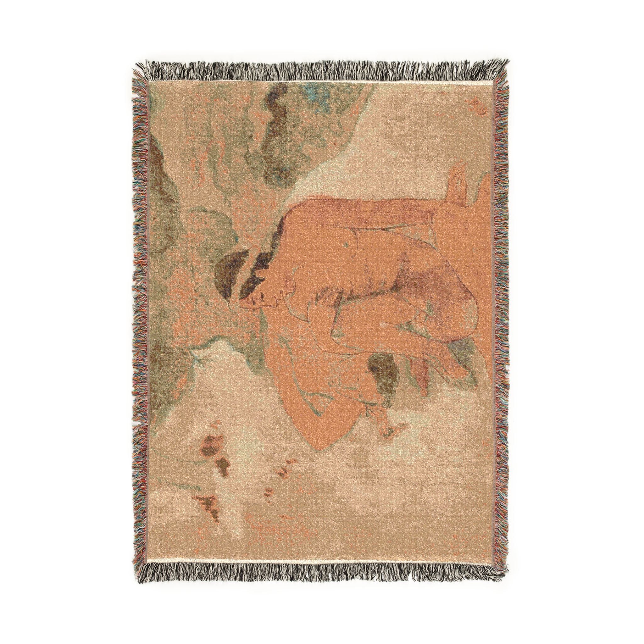 Paul Gauguin - Aha oe feii (What! Are You Jealous ) | Woven Tapestry Blanket