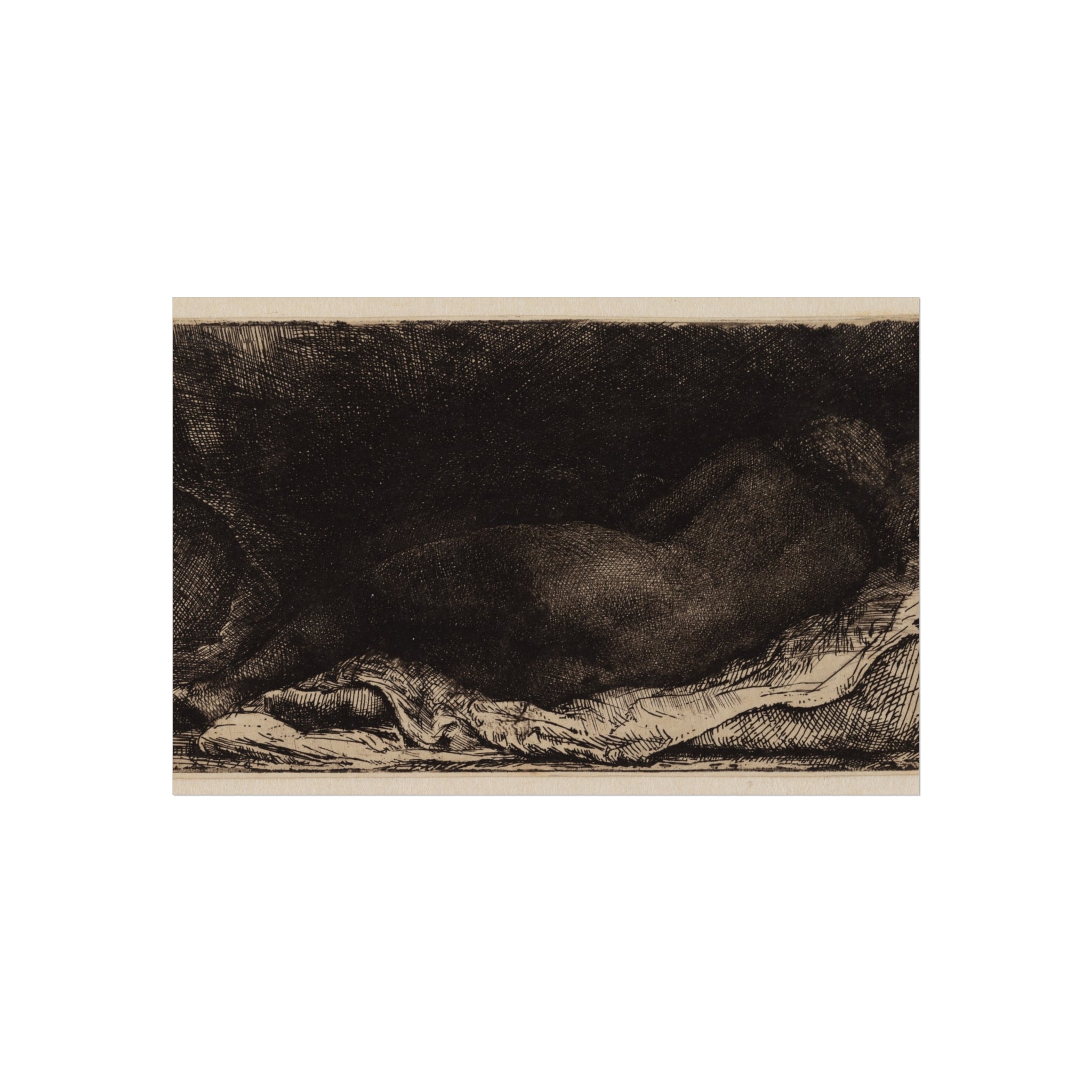 Rembrandt van Rijn - Reclining Female Nude | Fine Art Poster