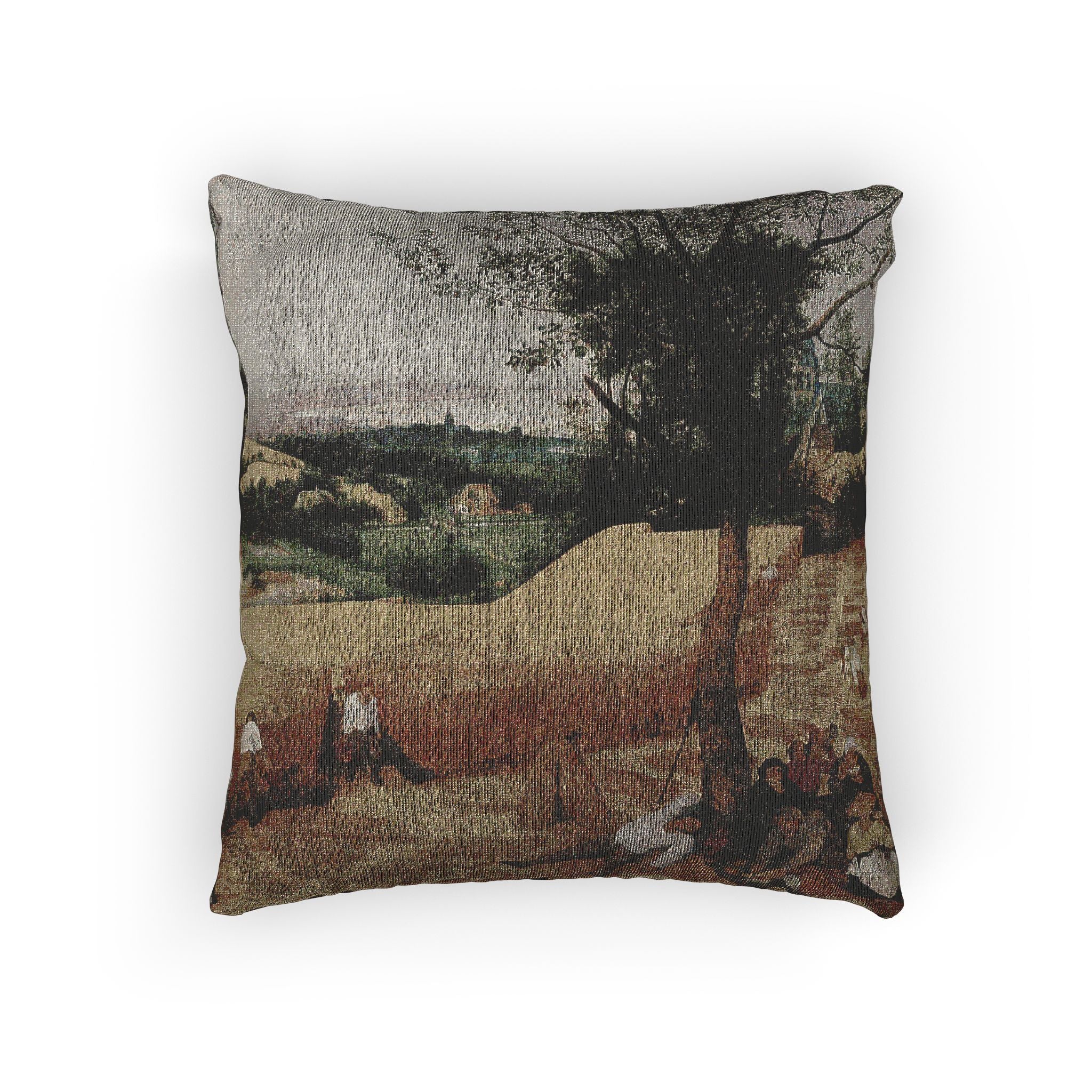 Pieter Bruegel the Elder- The Harvesters - Google Art Project | Woven Pillow