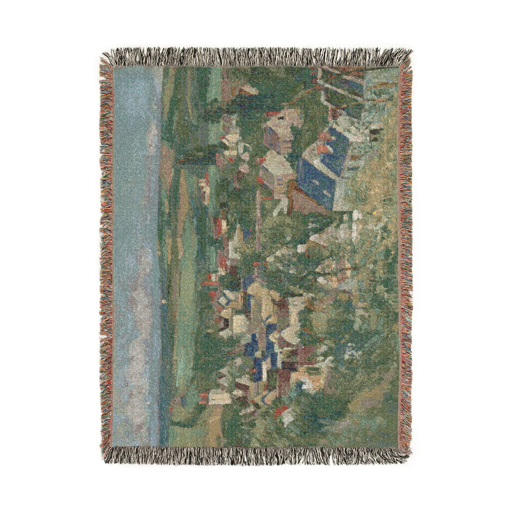 Paul Cezanne - Auvers, Panoramic View | Woven Tapestry Blanket