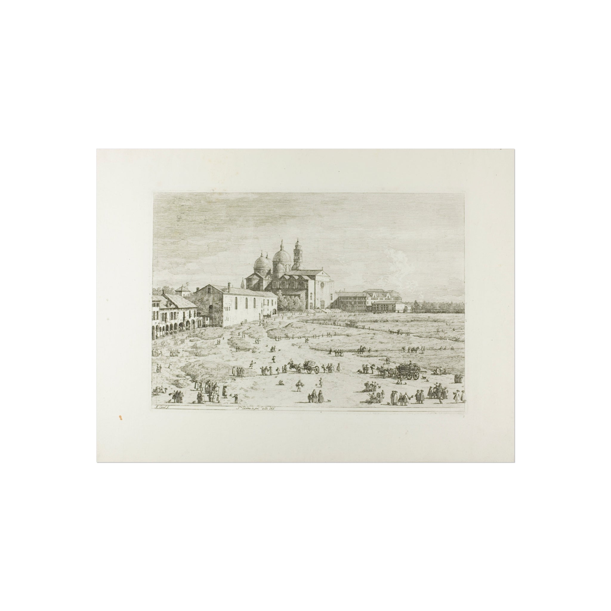 Canaletto - S. Giustina in prà della Vale, from Vedute | Fine Art Poster