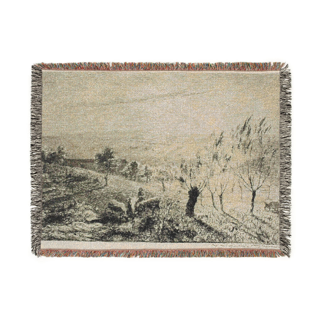 Charles François Daubigny - Sunrise | Woven Tapestry Blanket