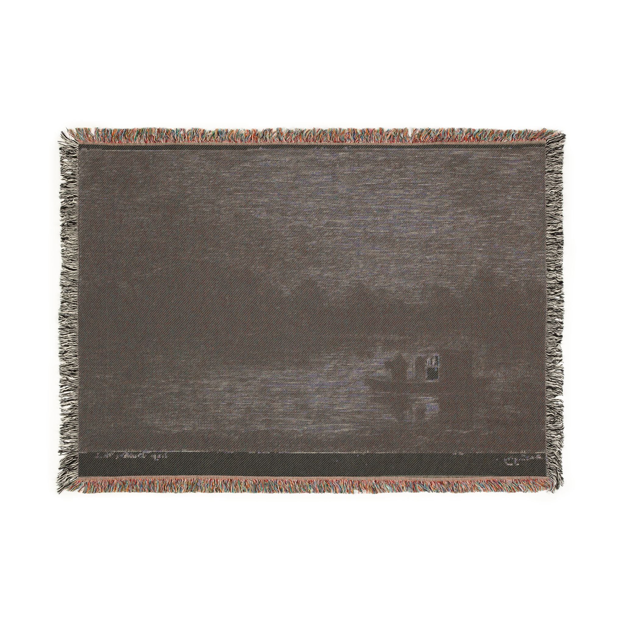 Charles François Daubigny - Night Voyage (The Fishing Net) | Woven Tapestry Blanket