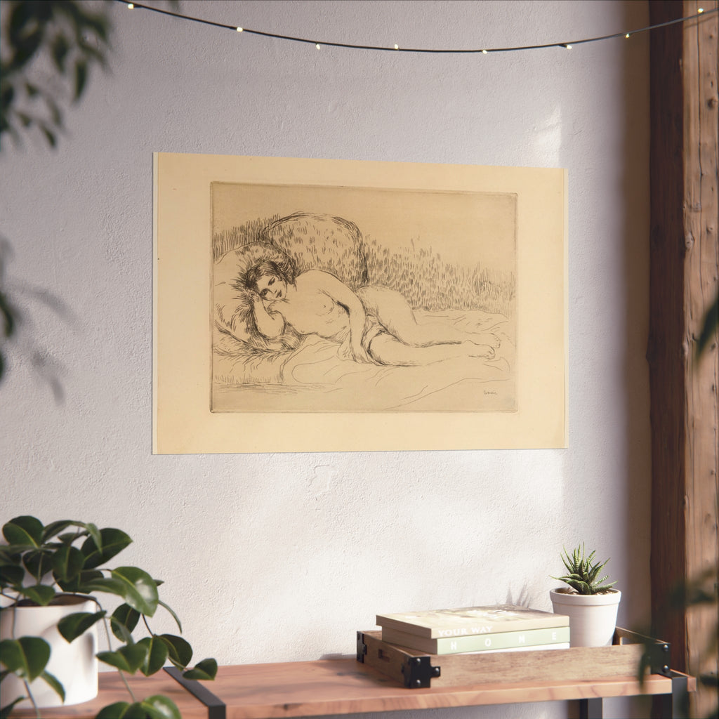 Pierre-Auguste Renoir - Woman Reclining, to the Left | Fine Art Poster