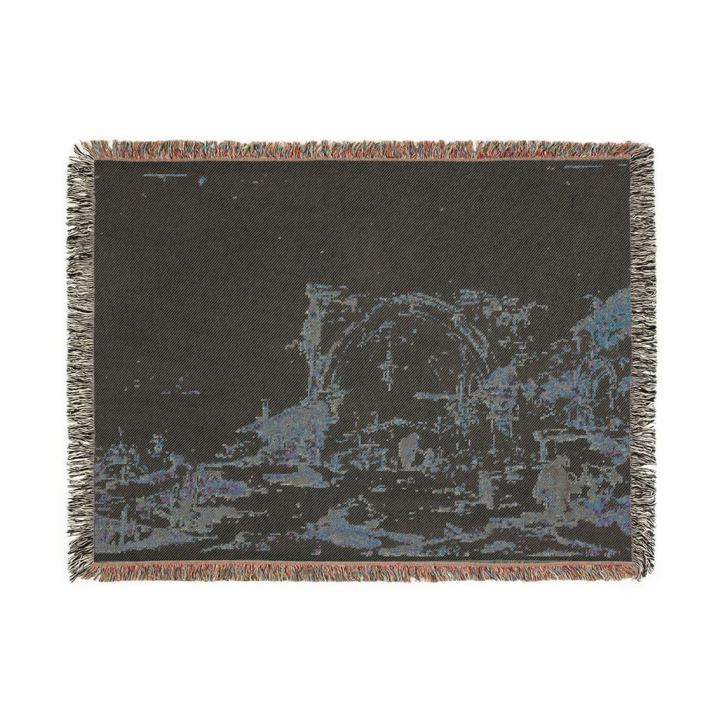 Francesco Guardi - A Capriccio with a Ruined Gothic Arch | Woven Tapestry Blanket