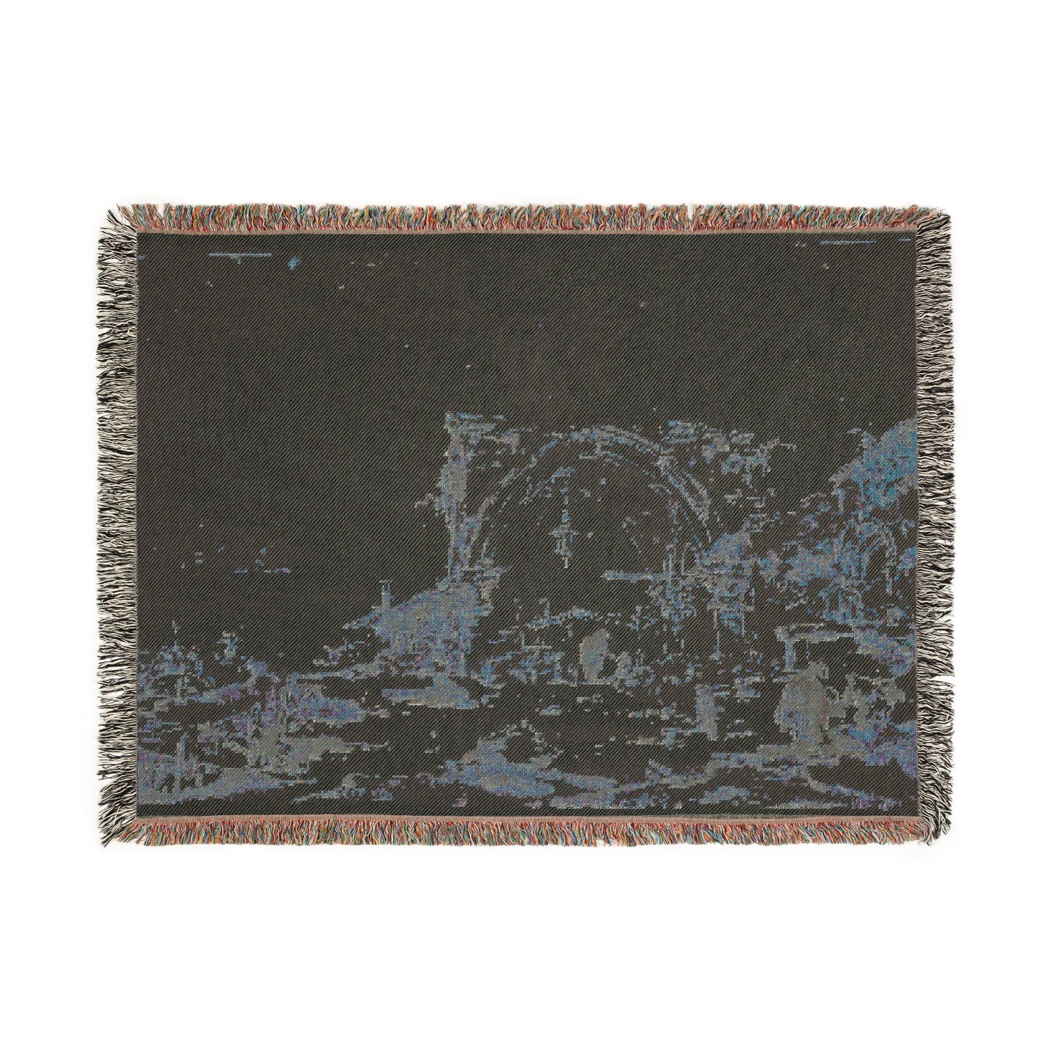 Francesco Guardi - A Capriccio with a Ruined Gothic Arch | Woven Tapestry Blanket