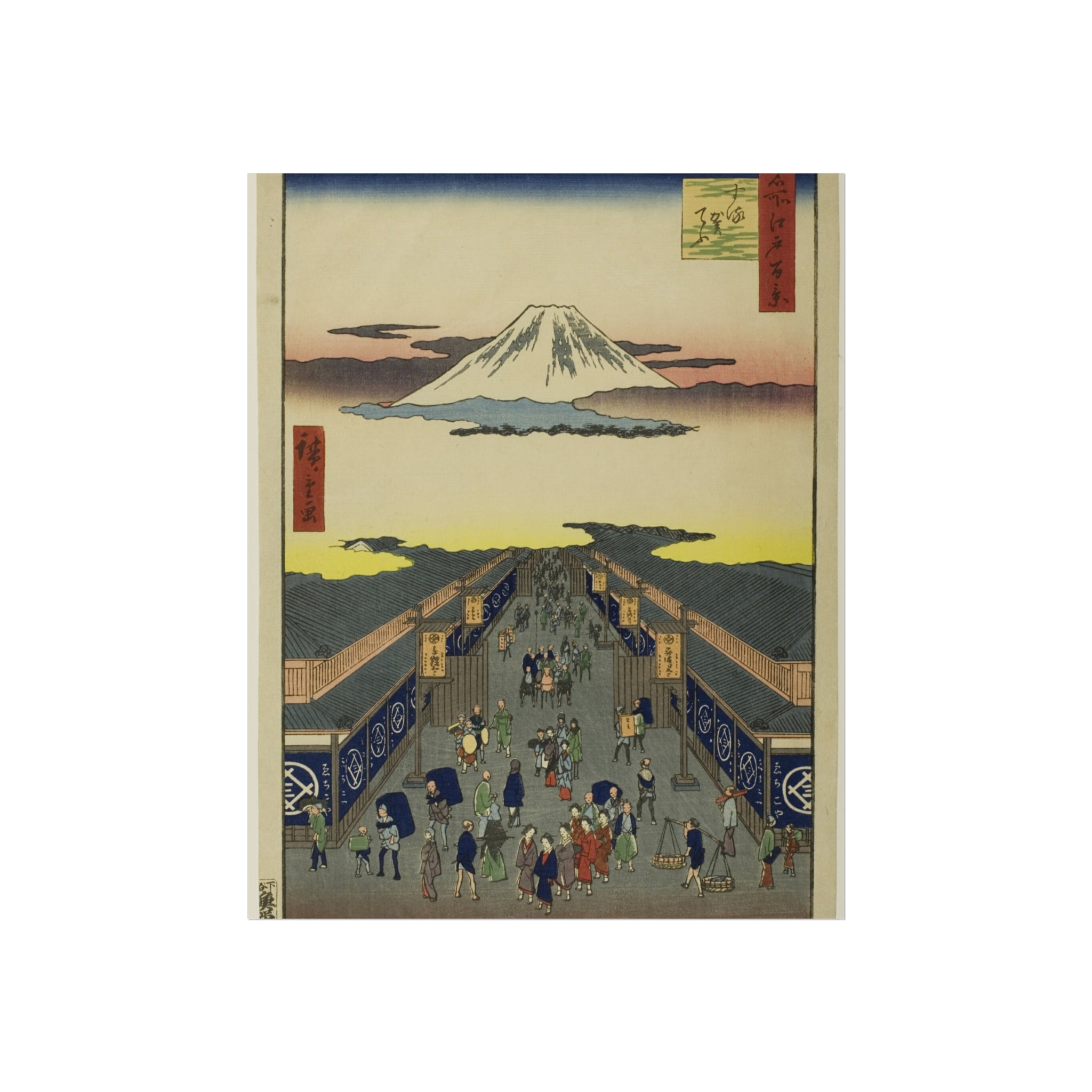 Utagawa Hiroshige - Surugacho | Fine Art Poster