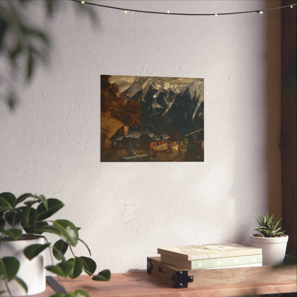 Gustave Courbet - An Alpine Scene | Fine Art Poster