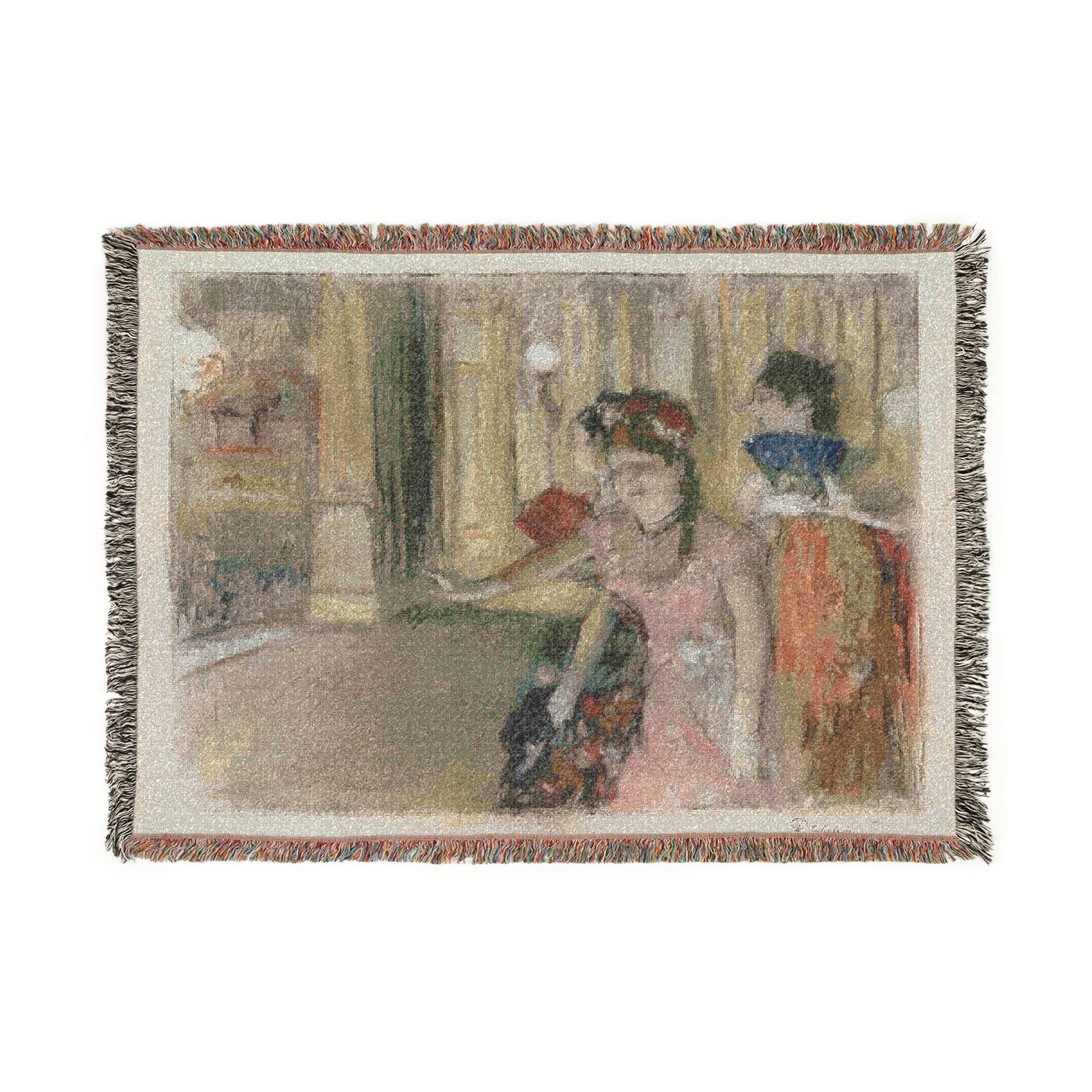 Hilaire Germain Edgar Degas - Singers on the Stage | Woven Tapestry Blanket