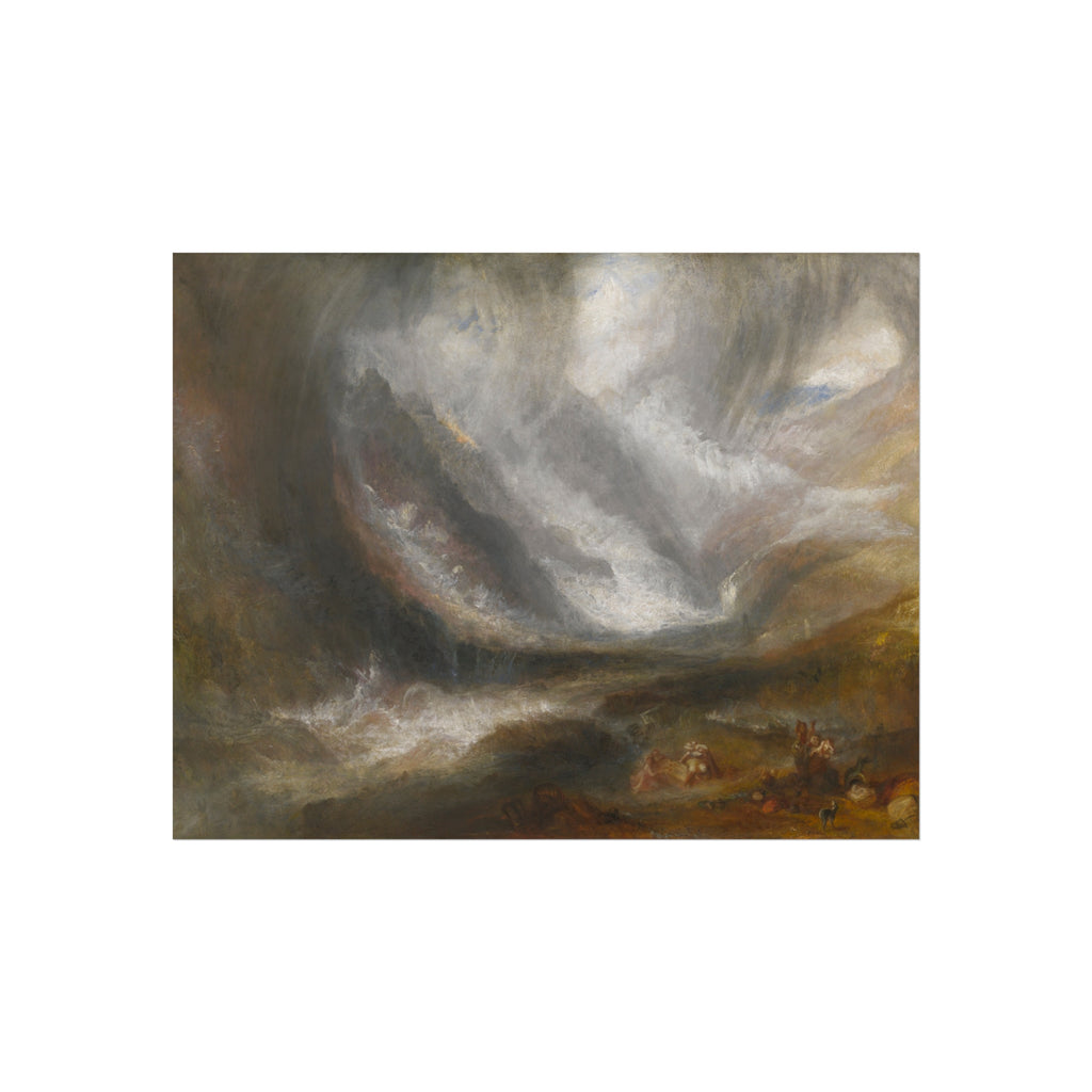Joseph Mallord William Turner - Valley of Aosta Snowstorm, Avalanche, and Thunderstorm | Fine Art Poster