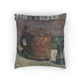 Paul Gauguin - Still Life Wood Tankard and Metal Pitcher | Woven Pillow