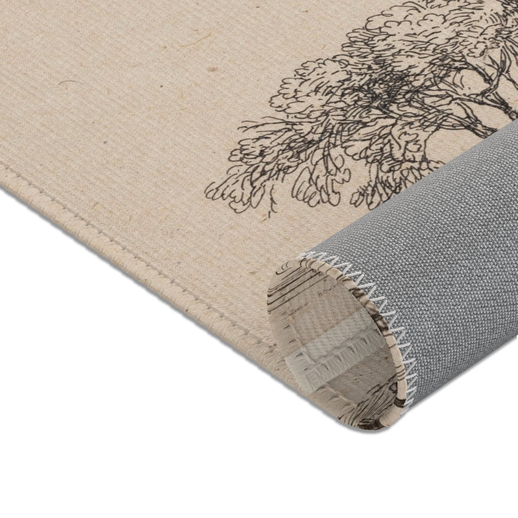 Rembrandt van Rijn - A Cottage with White Paling | Area Rug