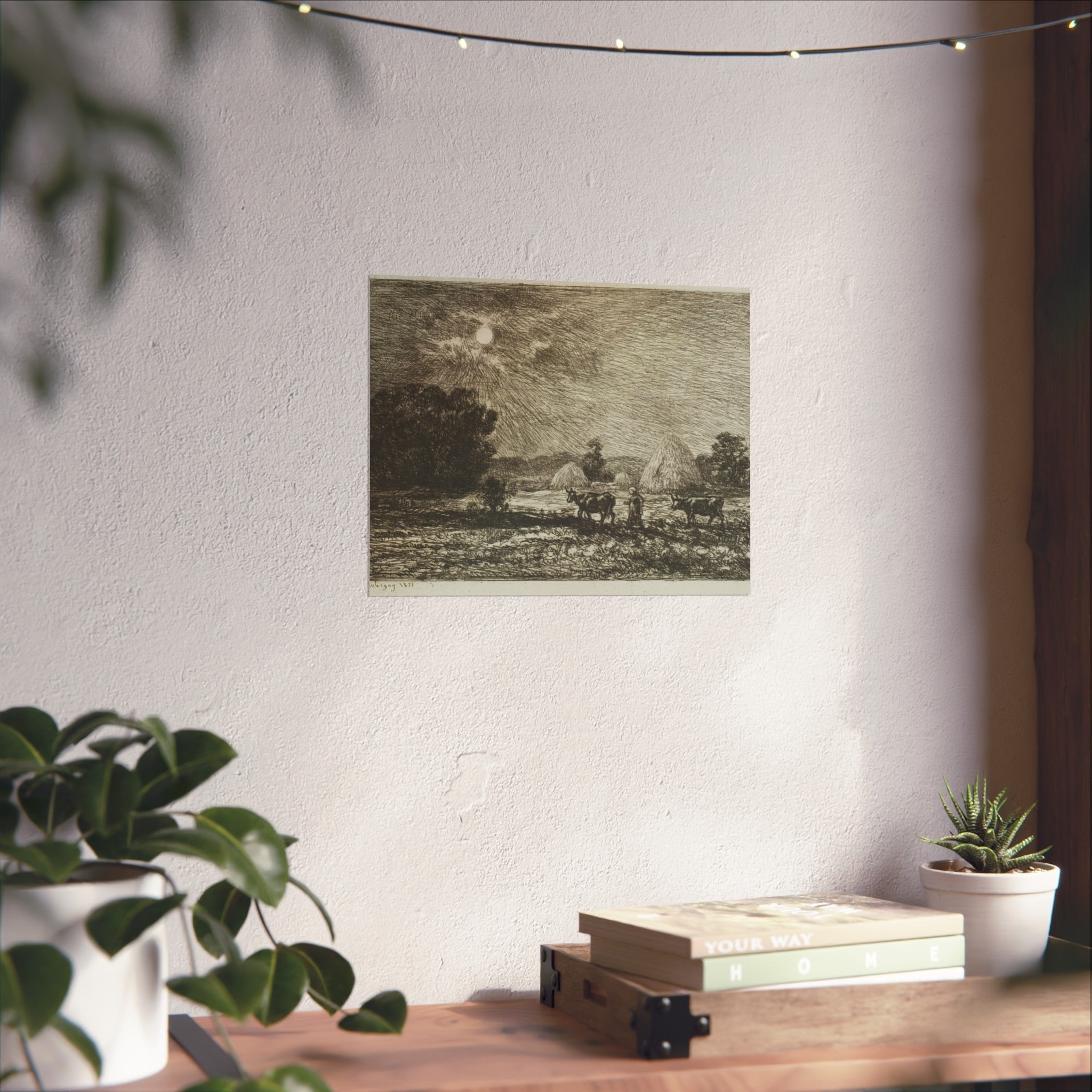 Charles François Daubigny - Moonlight at Valmondois | Fine Art Poster