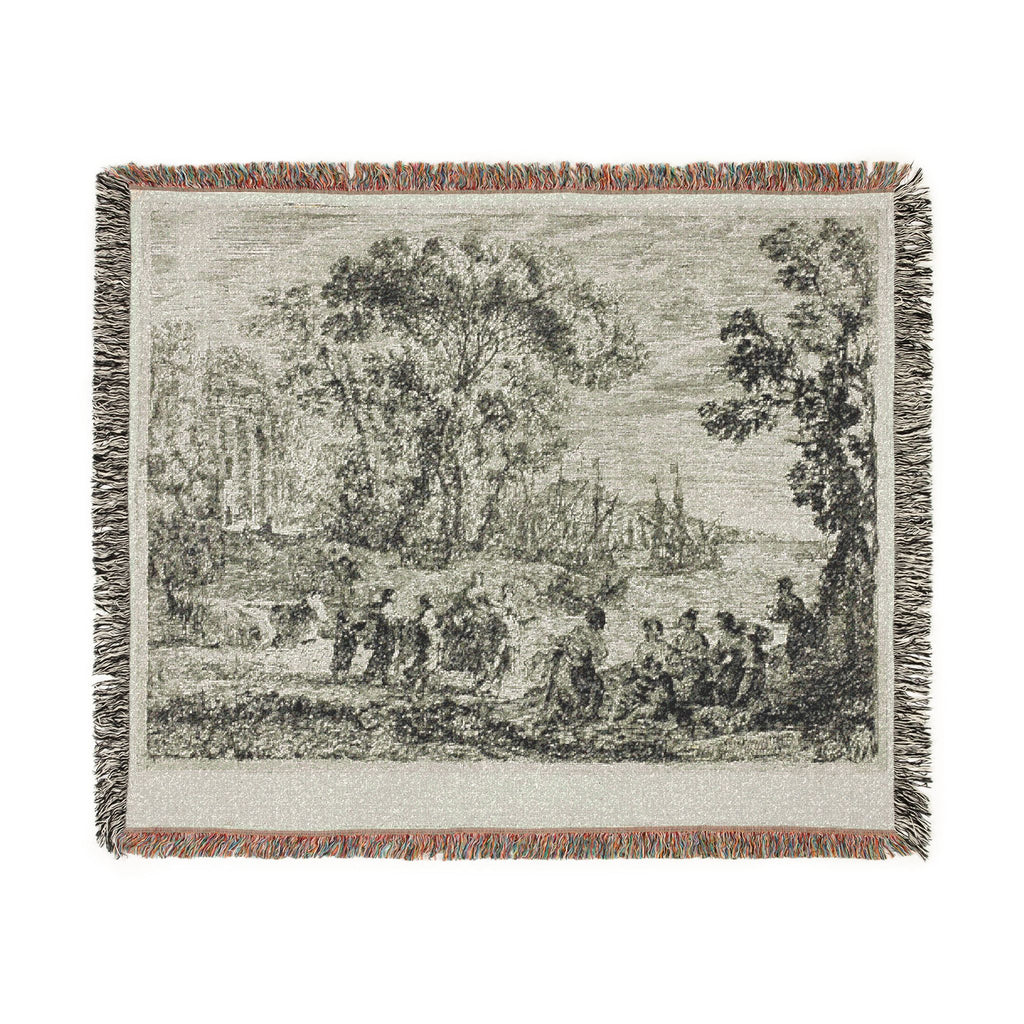 Claude Lorrain - The Rape of Europa | Woven Tapestry Blanket