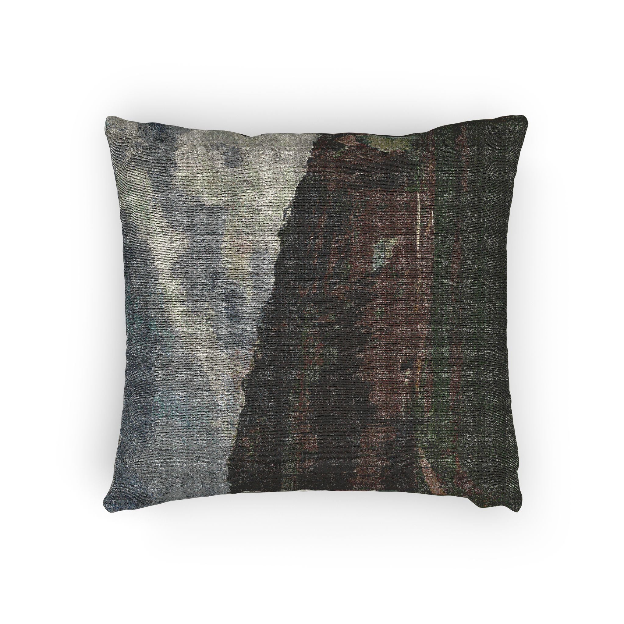 Camille Pissarro - The Banks of the Marne in Winter | Woven Pillow