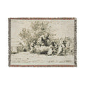 Charles François Daubigny - The Heritage of the Wagon (The Children with the Wagon) | Woven Tapestry Blanket