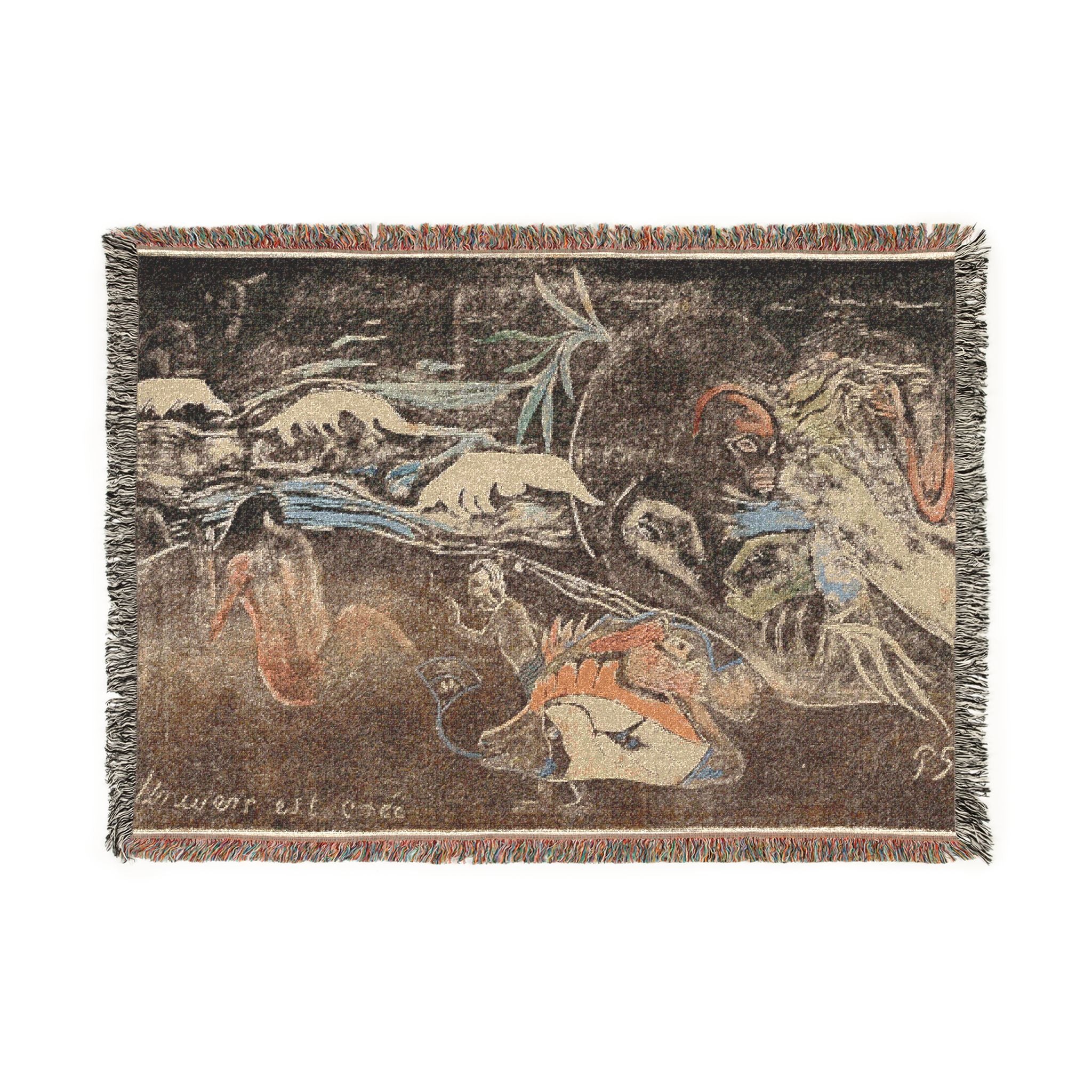 Paul Gauguin - L’univers est créé (The Universe Is Being Created), from the Noa Noa Suite | Woven Tapestry Blanket
