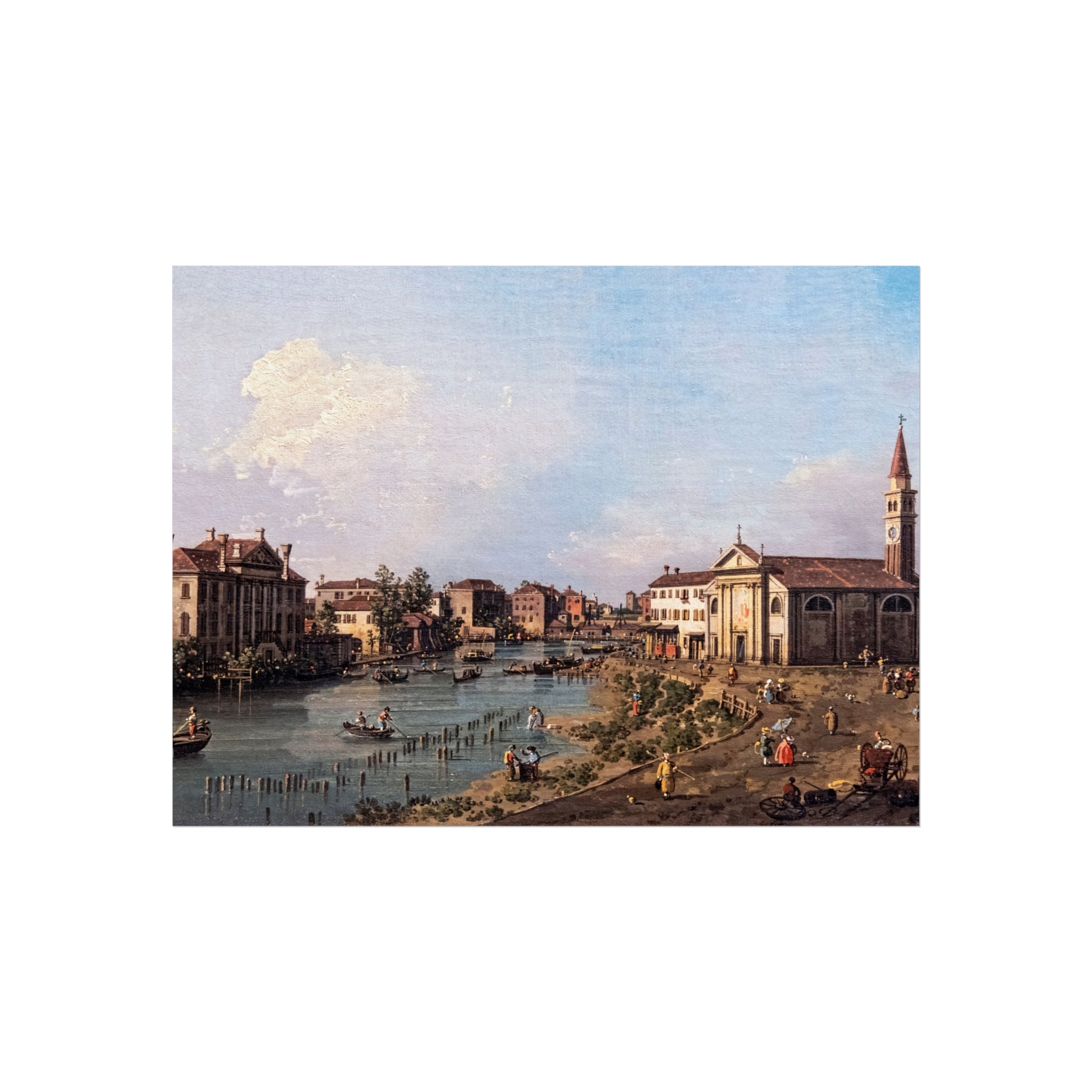 Bemberg Fondation Toulouse - Vue de Dolo - Canaletto ca 1740 - Inv 1011 | Fine Art Poster