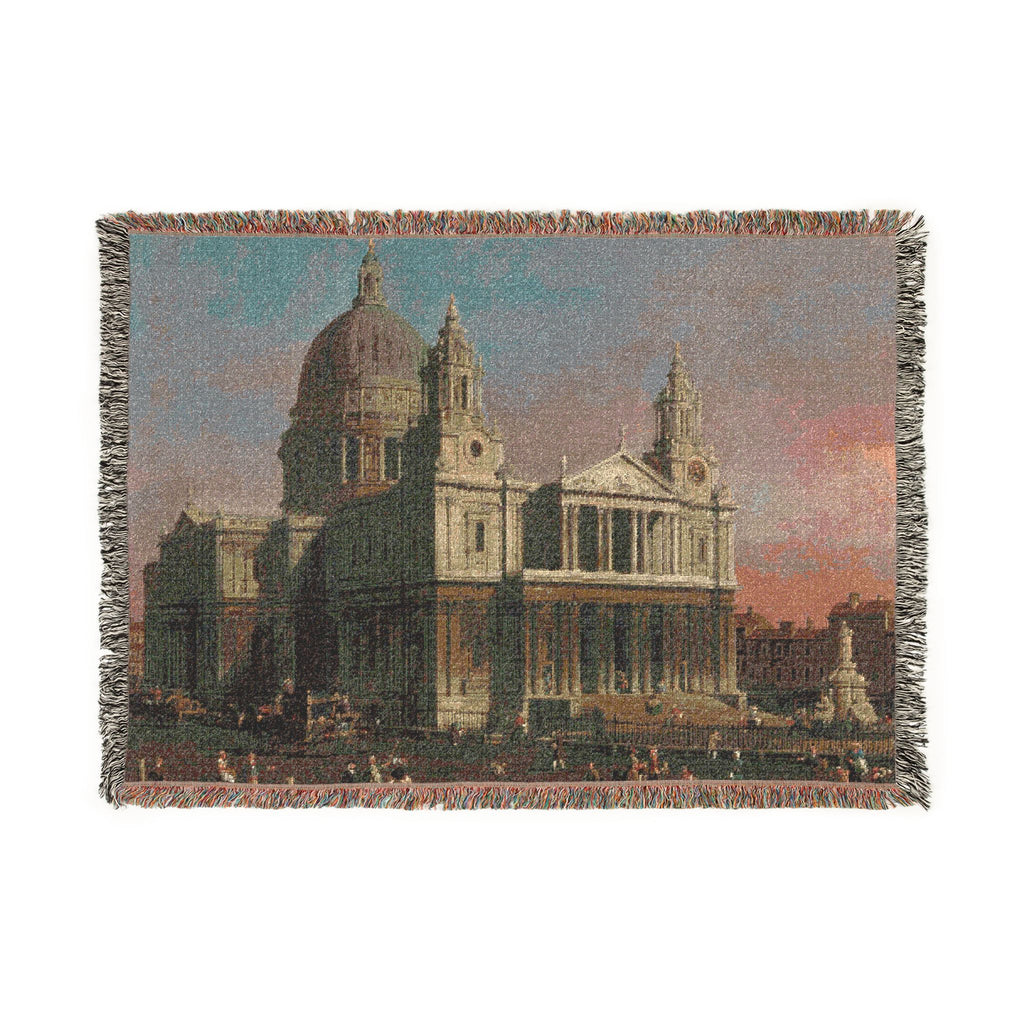 Canaletto - St. Paul's Cathedral - Google Art Project | Woven Tapestry Blanket