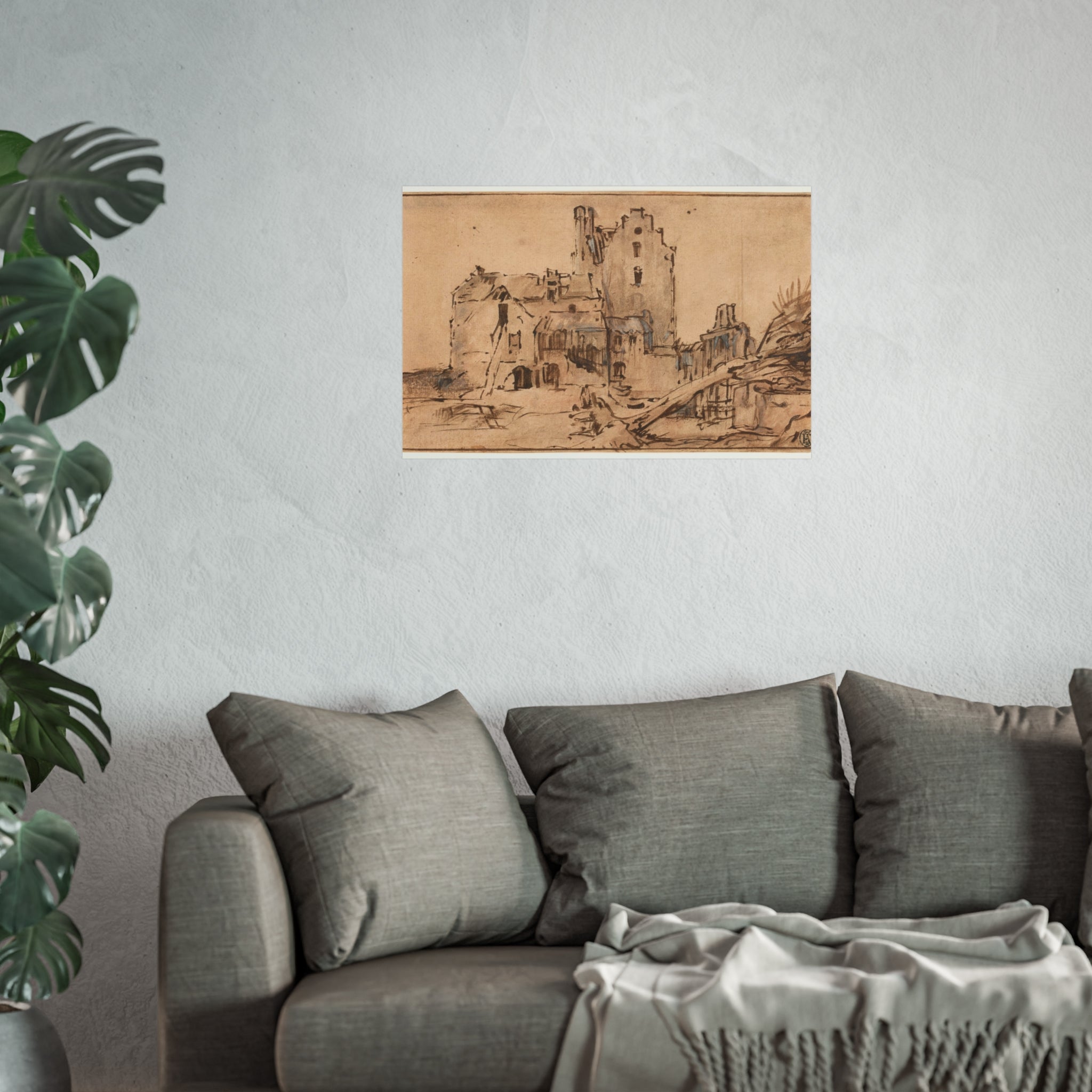 Rembrandt van Rijn - Kostverloren Castle in Decay | Fine Art Poster