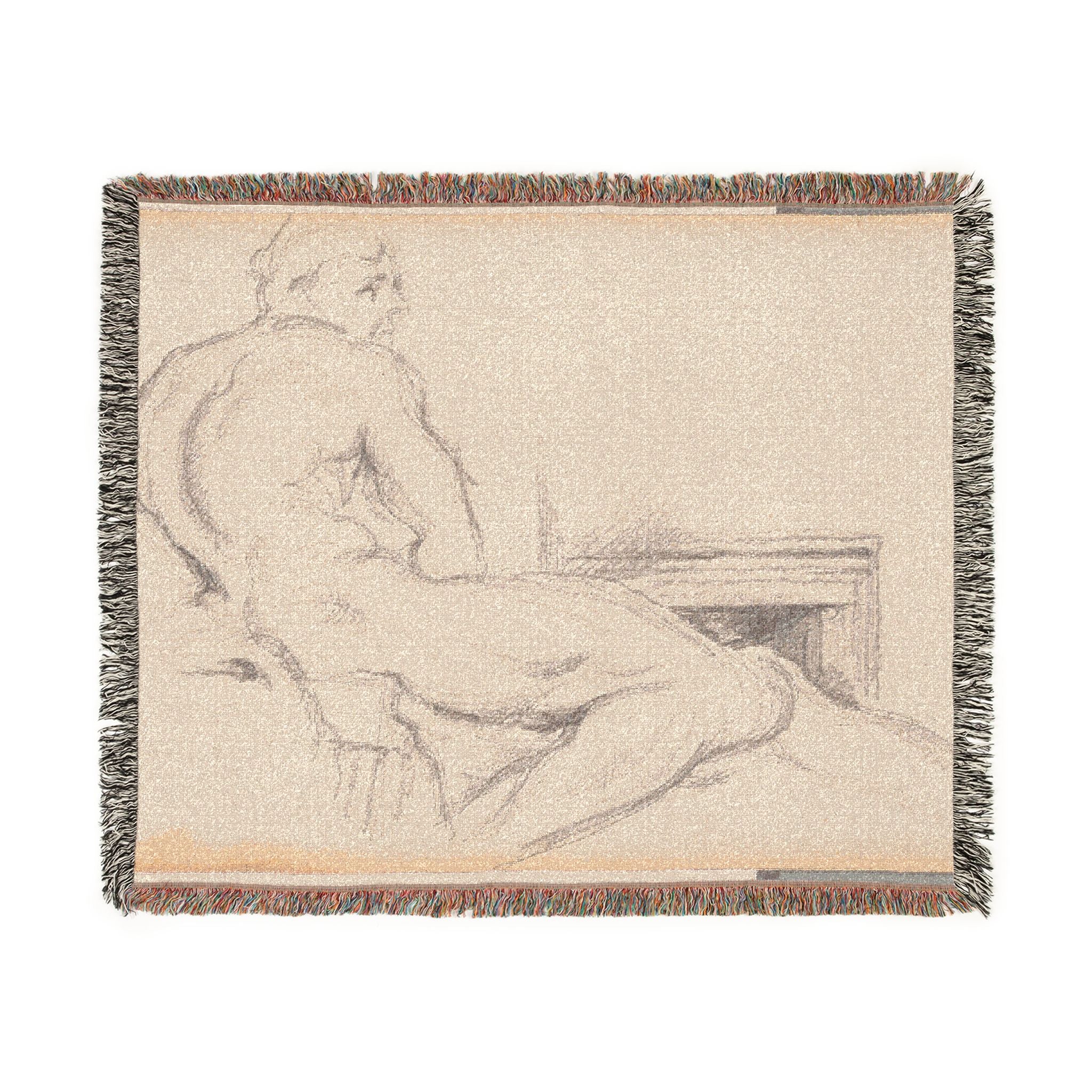 Hercules Resting Paul Cezanne Tapestry Blanket