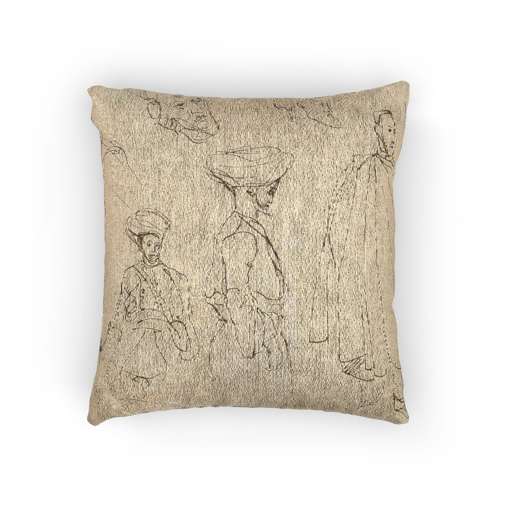Eugène Delacroix - Sketches of Algerian Men | Woven Pillow