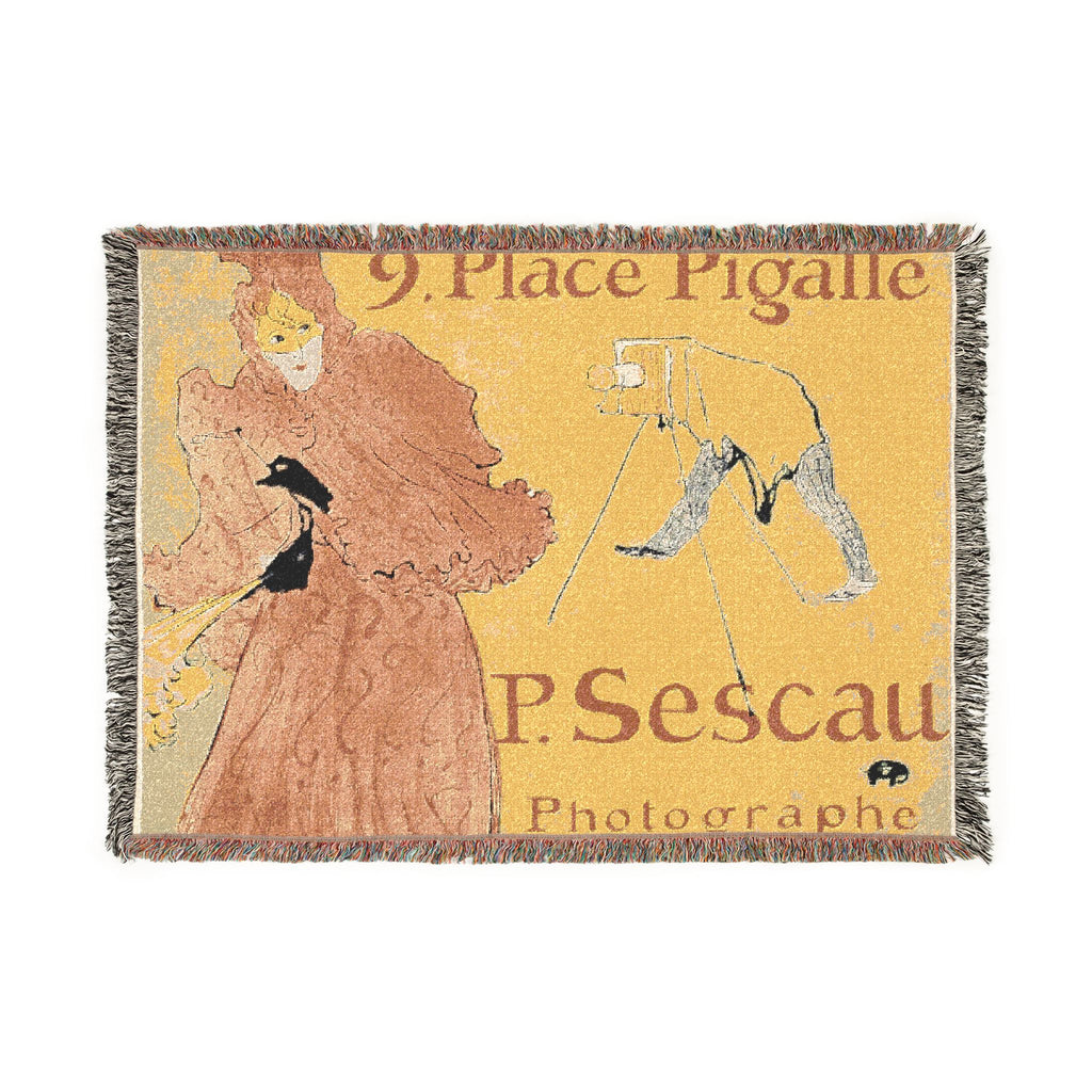 Henri de Toulouse-Lautrec - The Photographer Sescau | Woven Tapestry Blanket