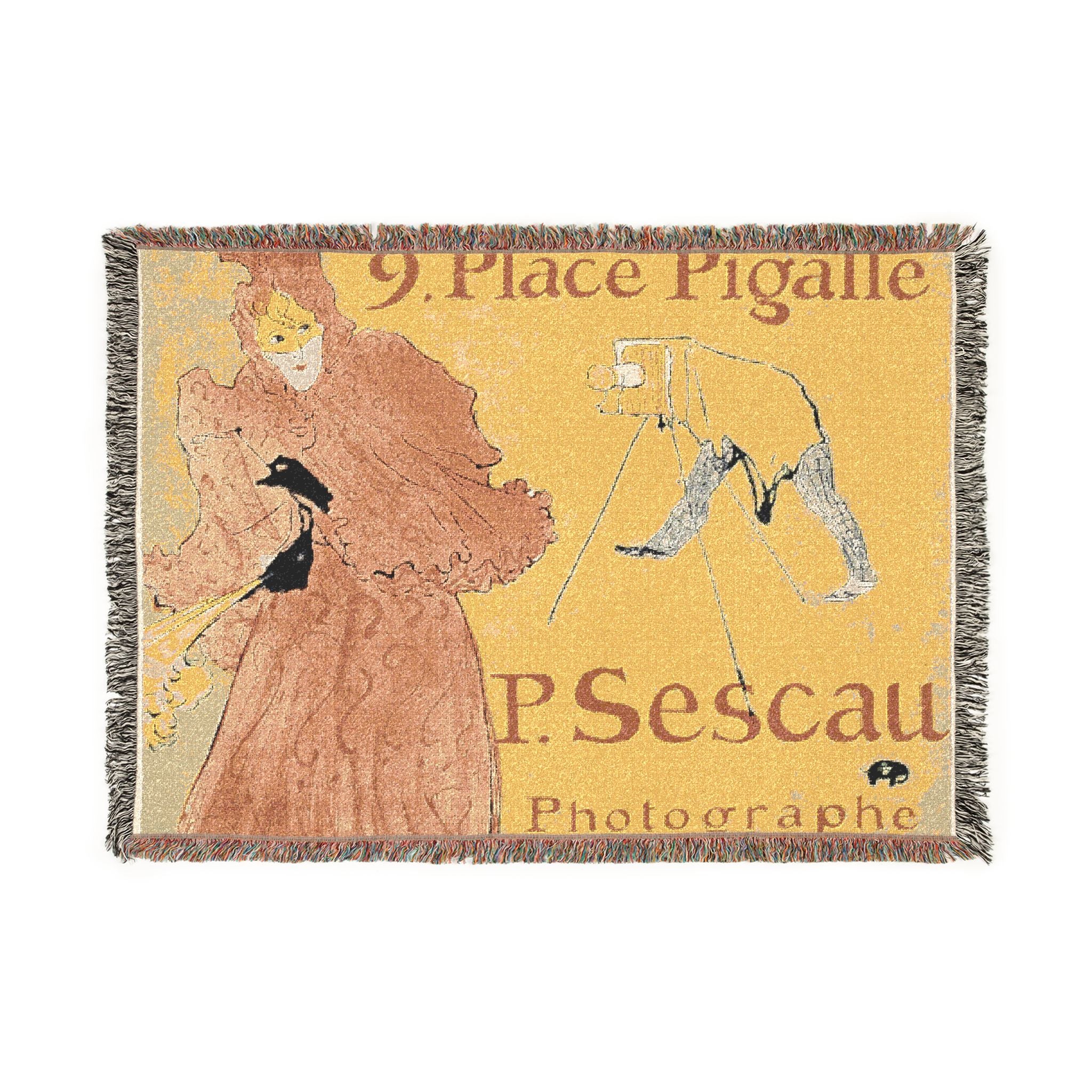 Henri de Toulouse-Lautrec - The Photographer Sescau | Woven Tapestry Blanket