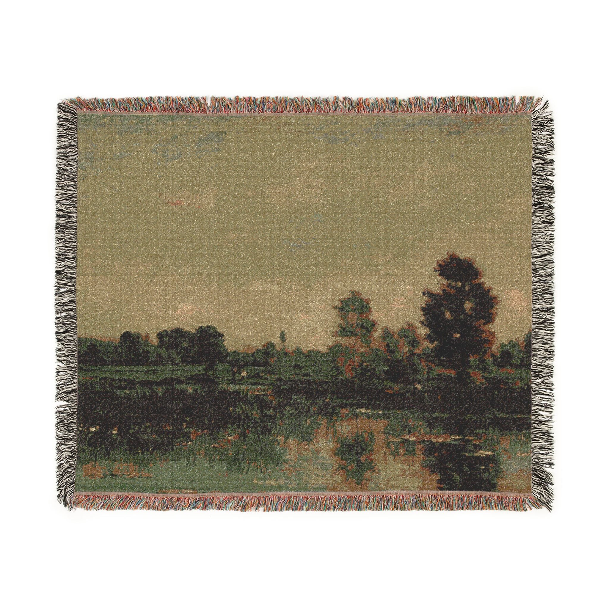 The Marsh Charles François Daubigny Tapestry Blanket