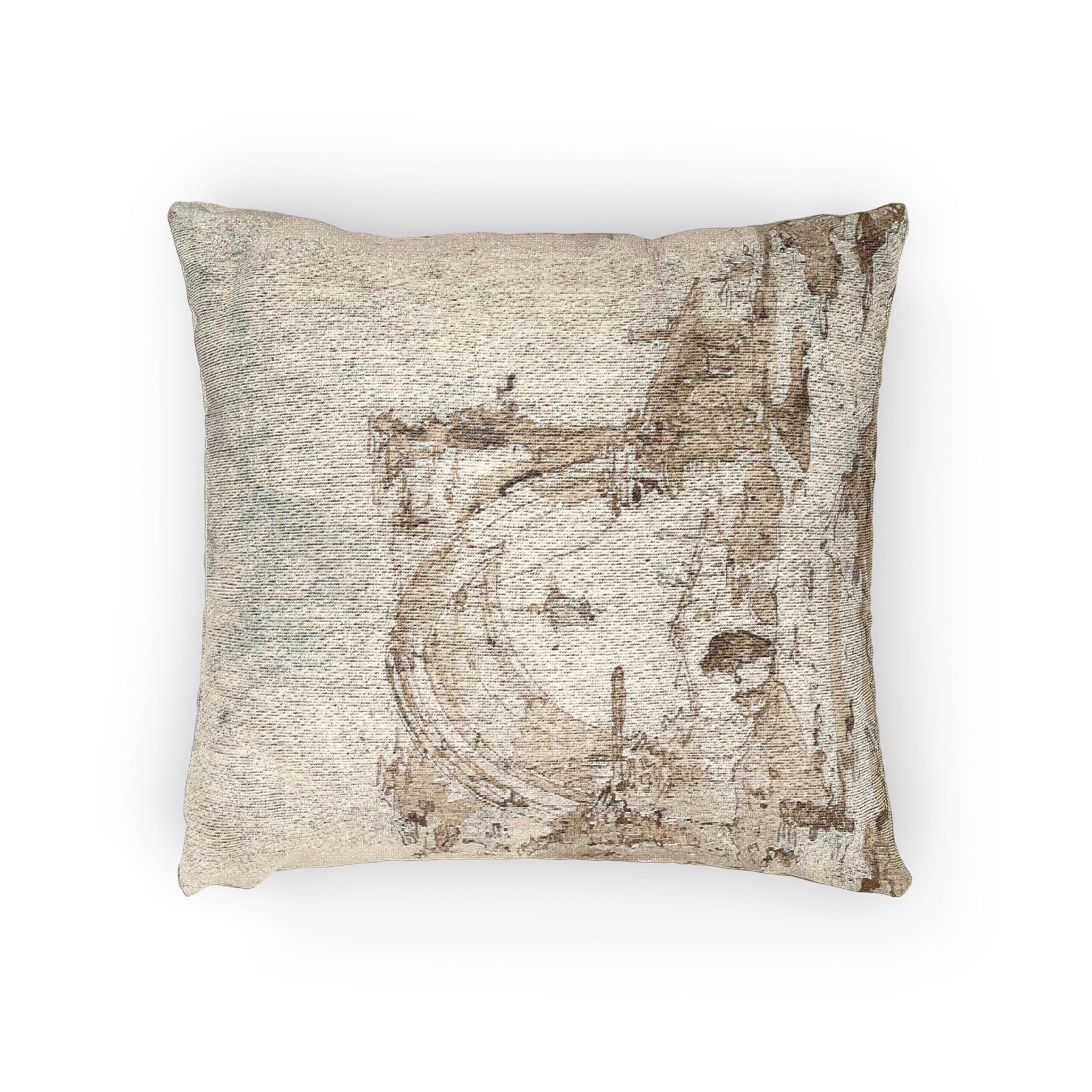 Francesco Guardi - A Capriccio with a Ruined Gothic Arch | Woven Pillow