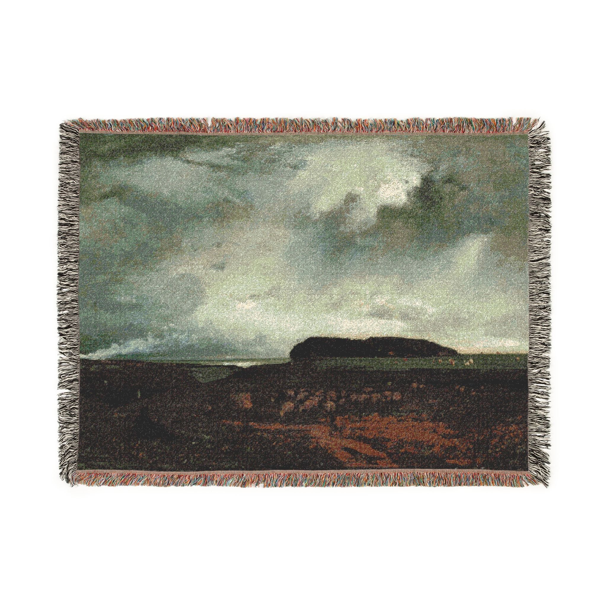 George Inness - The Storm | Woven Tapestry Blanket