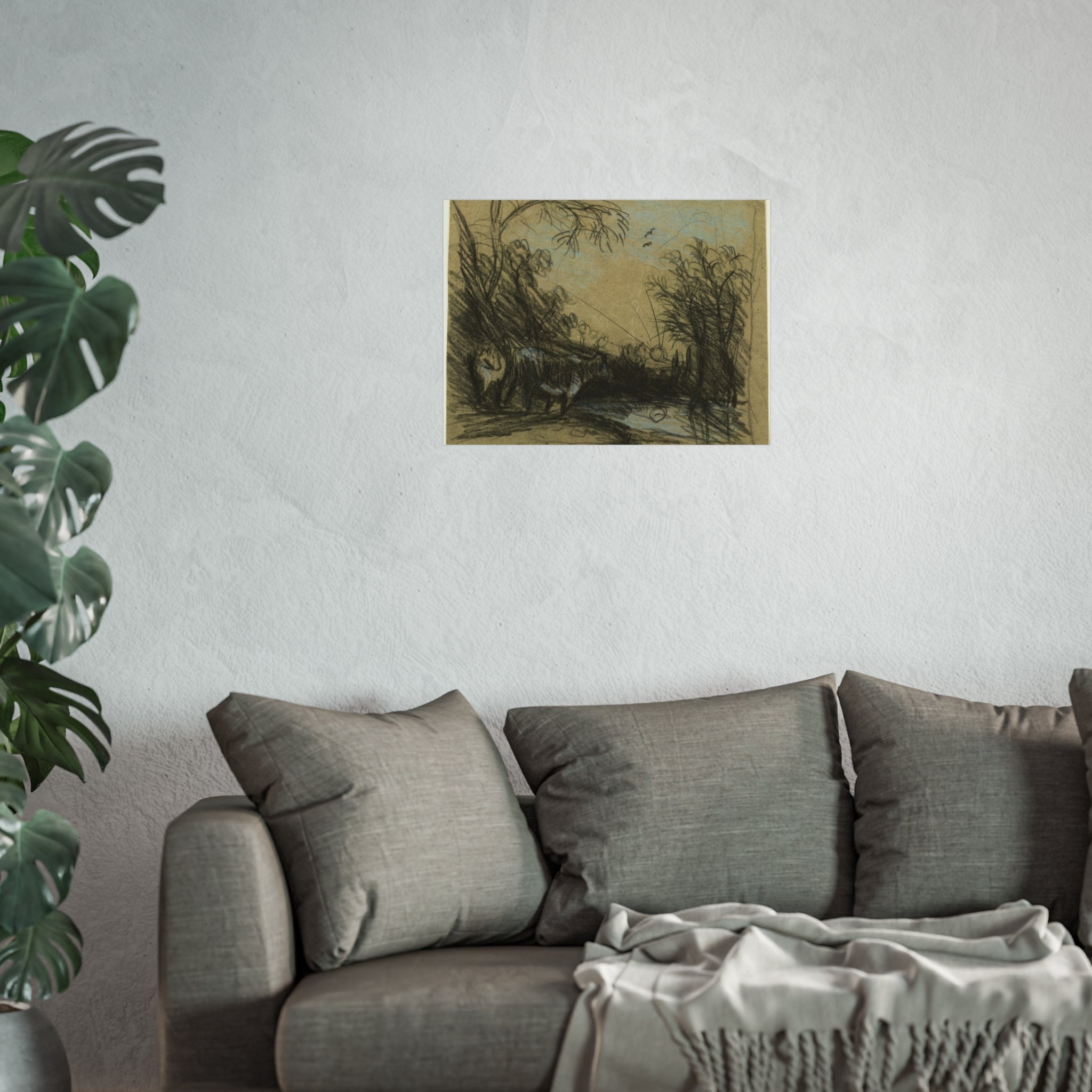 John Constable - Landscape with Cows | Fine Art Poster