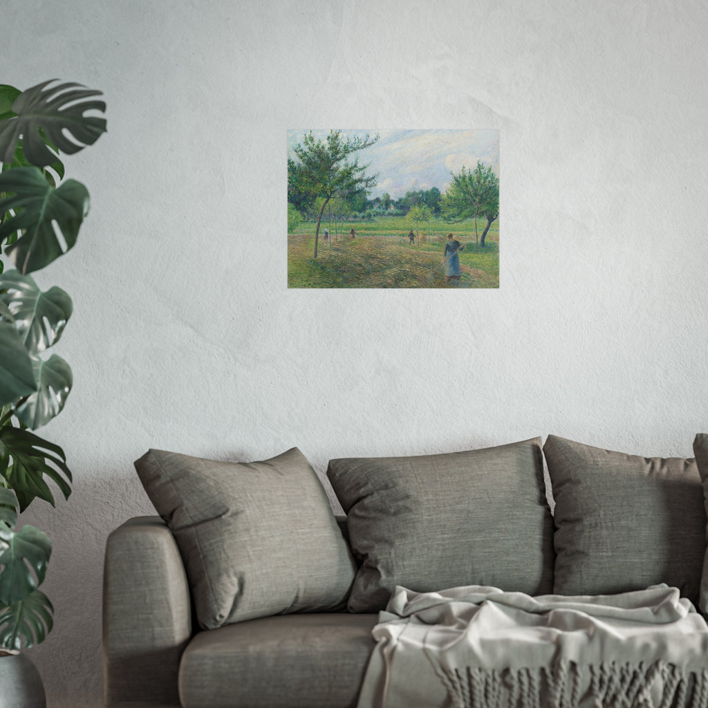 Camille Pissarro - Haymaking at Éragny | Fine Art Poster