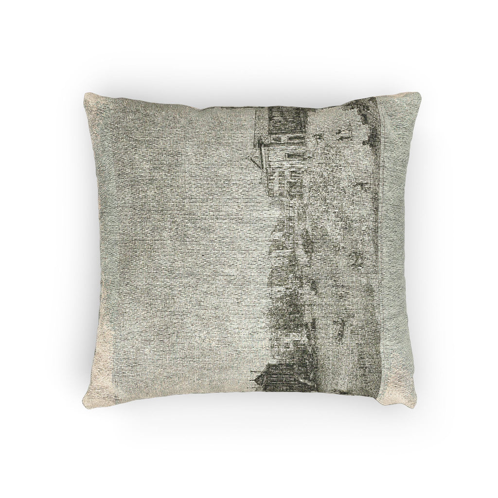 Canaletto - Al Dolo, from Vedute | Woven Pillow
