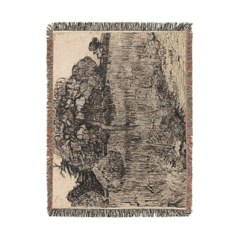 Vincent van Gogh - Weeping Tree | Woven Tapestry Blanket