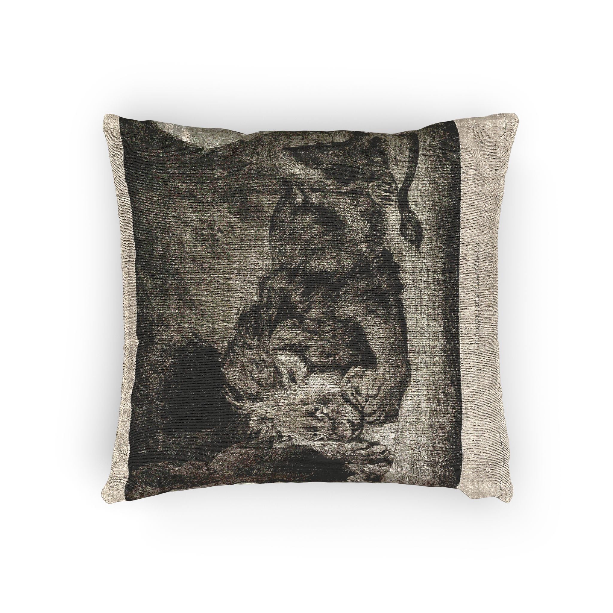 Eugène Delacroix - Lion of the Atlas Mountains | Woven Pillow