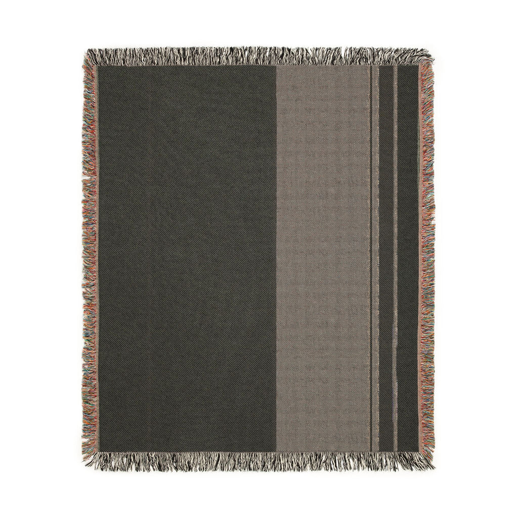 Grove Throw — Warm White · Olive · Sand