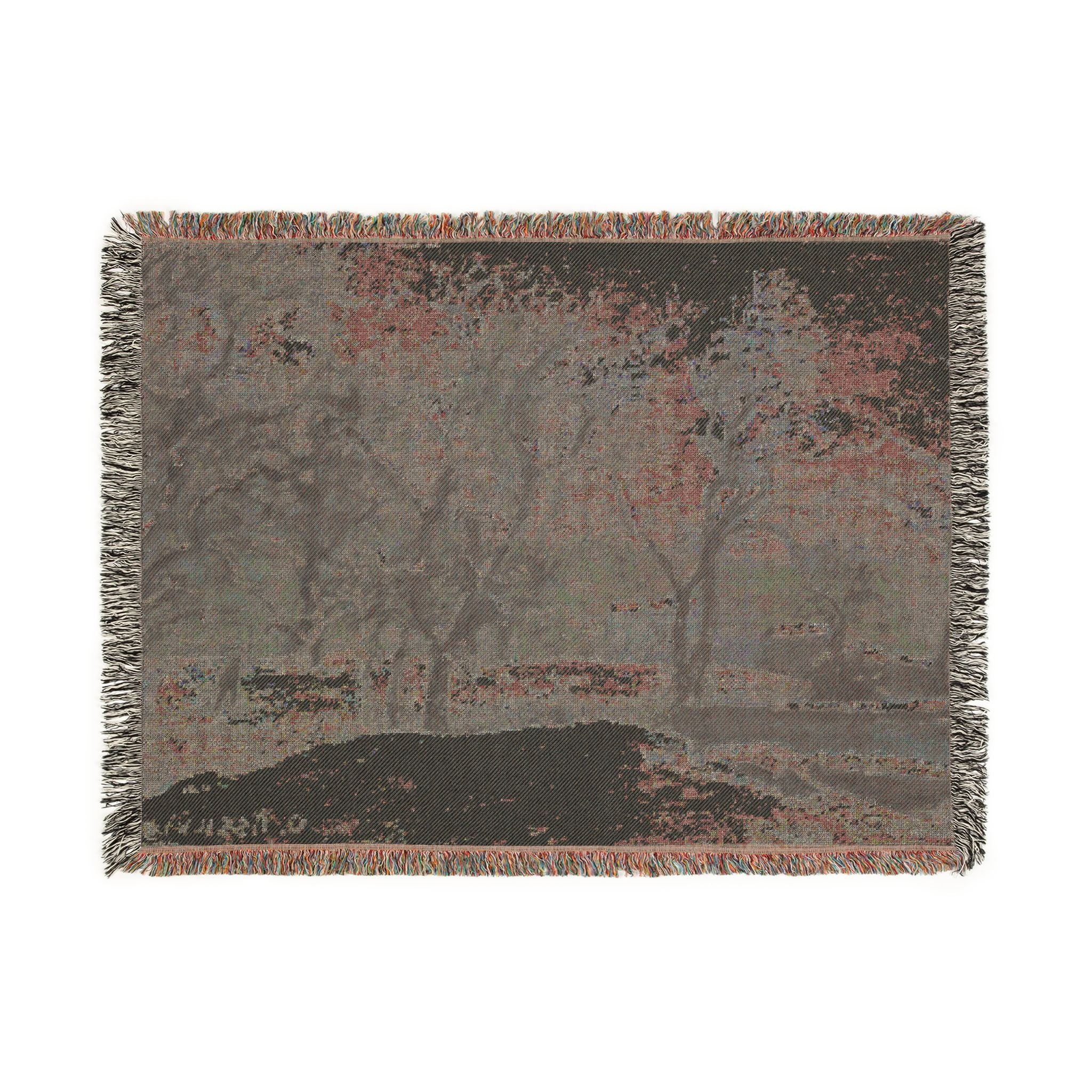Camille Pissarro - Snow at Louveciennes | Woven Tapestry Blanket