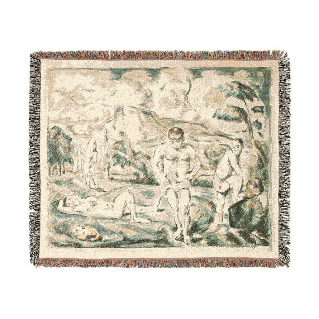 Paul Cezanne - Large Bathers | Woven Tapestry Blanket